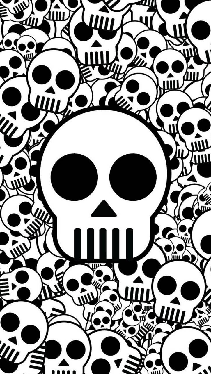725x1280 Emo Skull Wallpaper