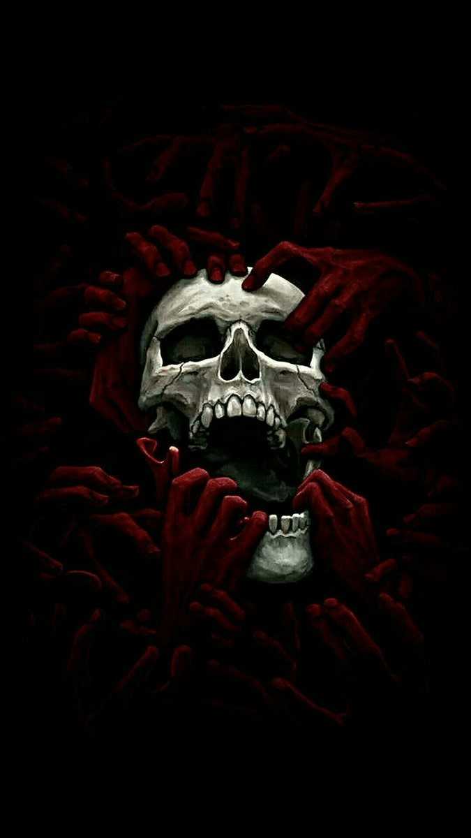 675x1200 Skull Emo Wallpaper Free HD Wallpaper