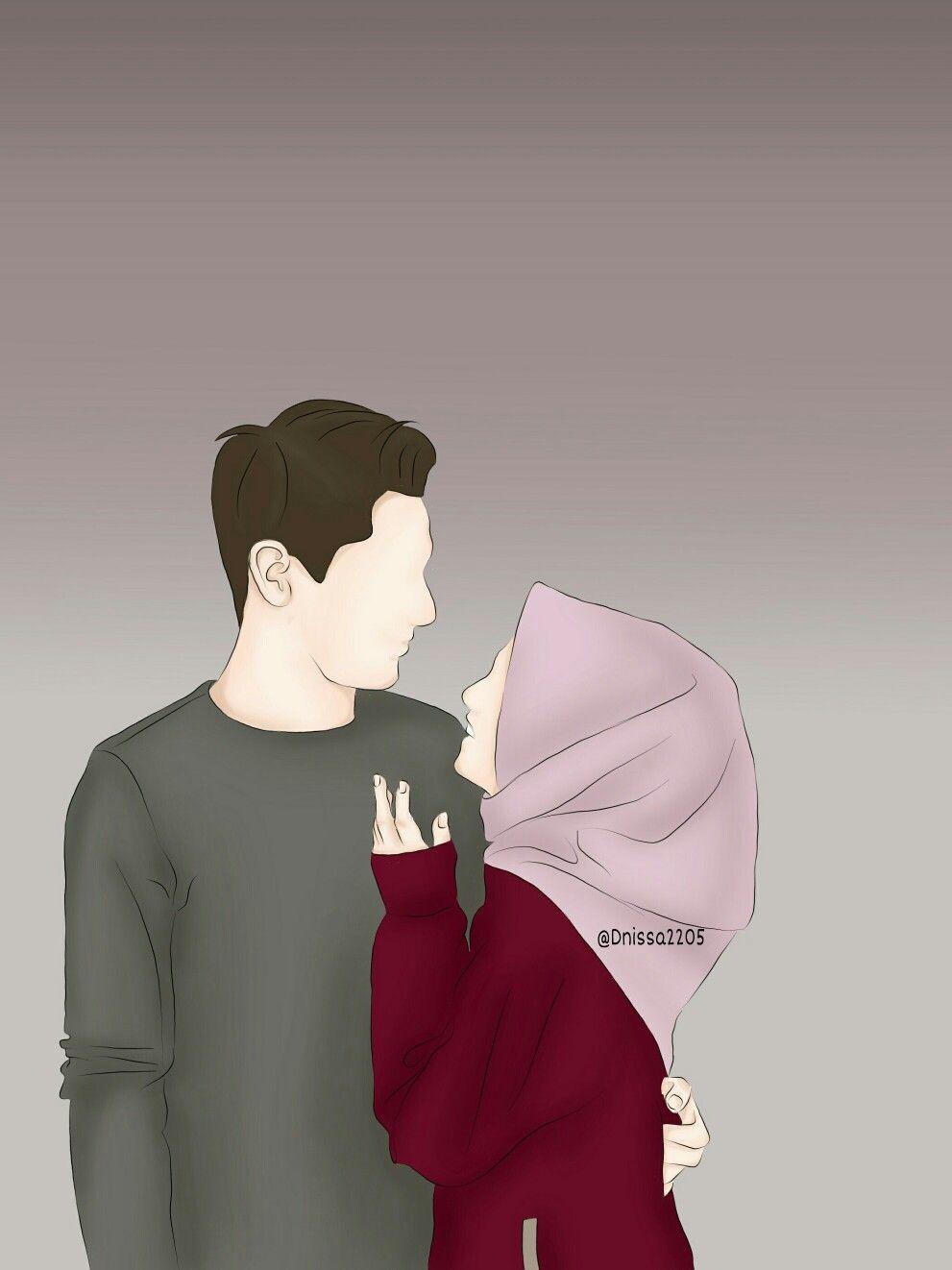 991x1322 Romantic Cartoon ideas. anime muslim, islamic cartoon, cute muslim couples