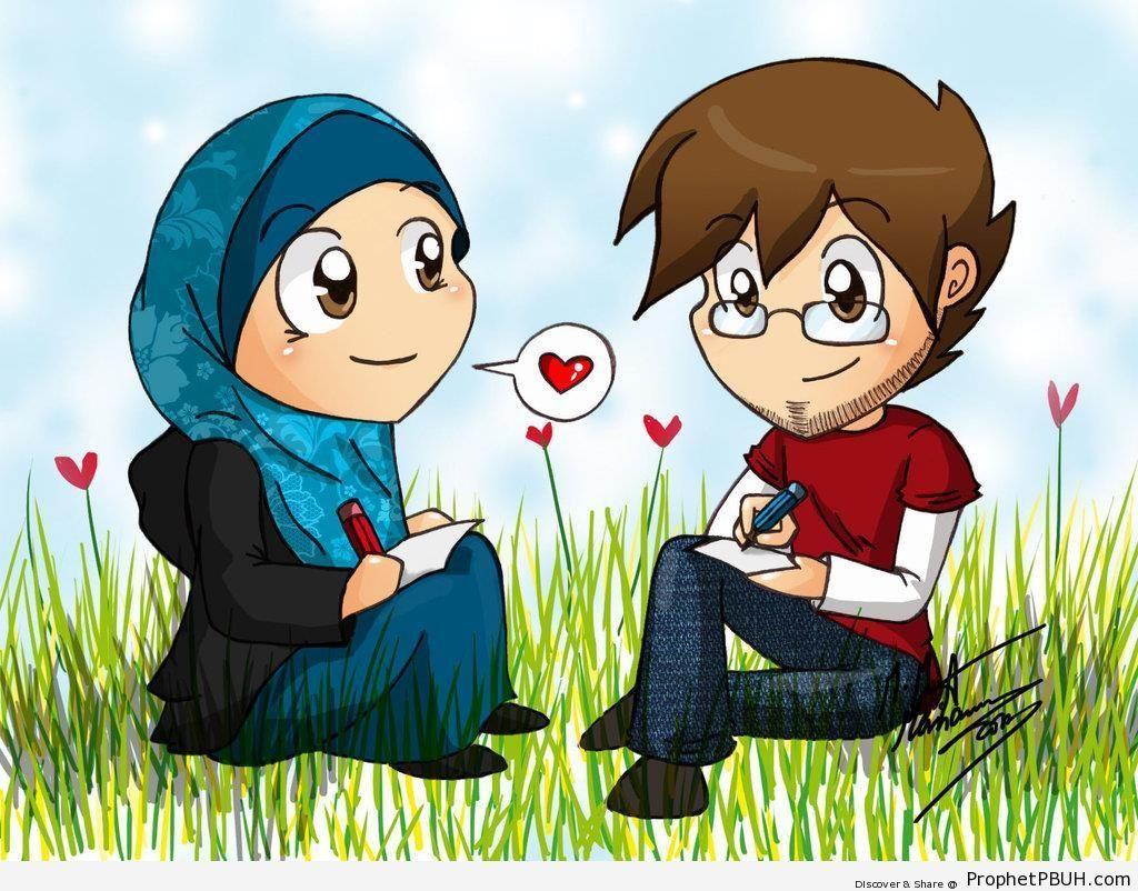 1024x802 Muslim anime