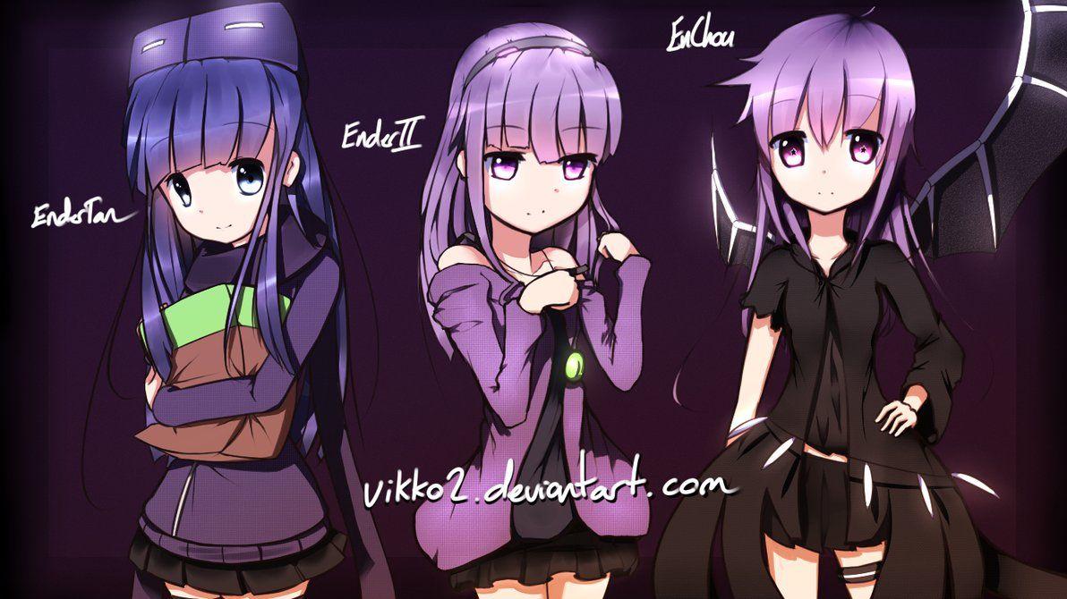 1192x670 Cute Anime Girls Minecraft Wallpaper
