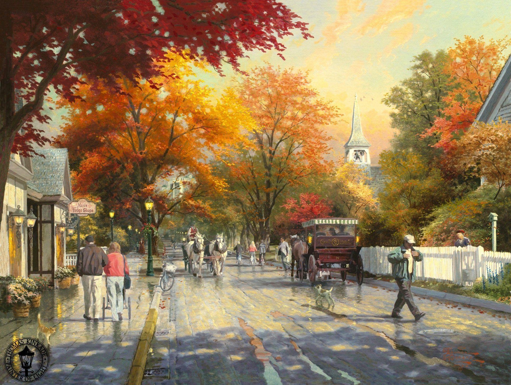 1935x1457 Free download thomas kinkade autumn on mackinac island painting fall town village [1935x1457] for your Desktop, Mobile & Tablet. Explore Thomas Kinkade Fall Wallpaper 1920x1080. Thomas Kinkade Fall Wallpaper