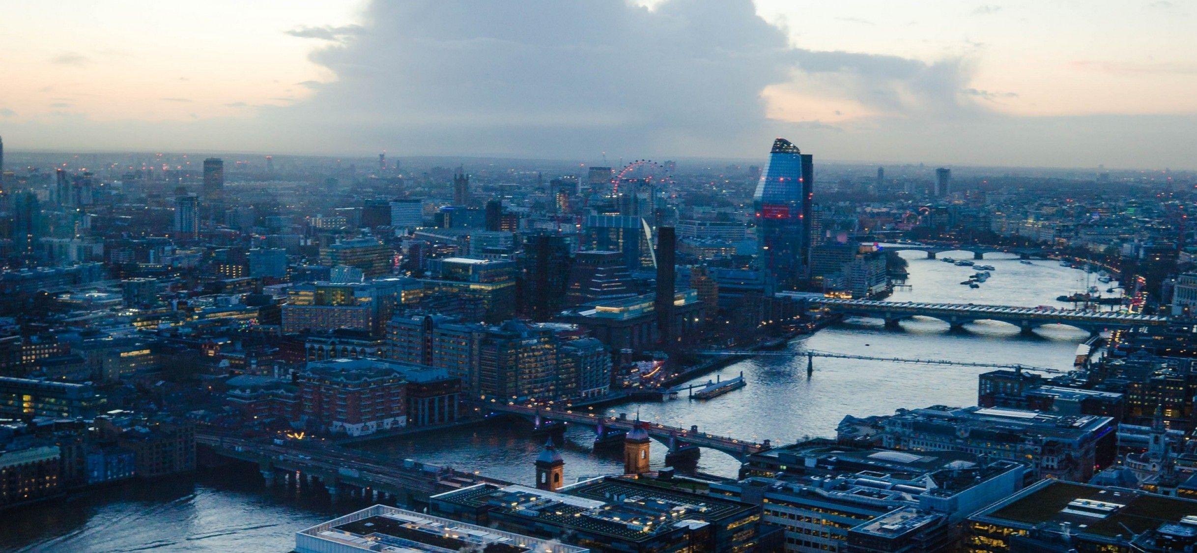 2436x1125 City dawn HD Wallpaper iPhone X