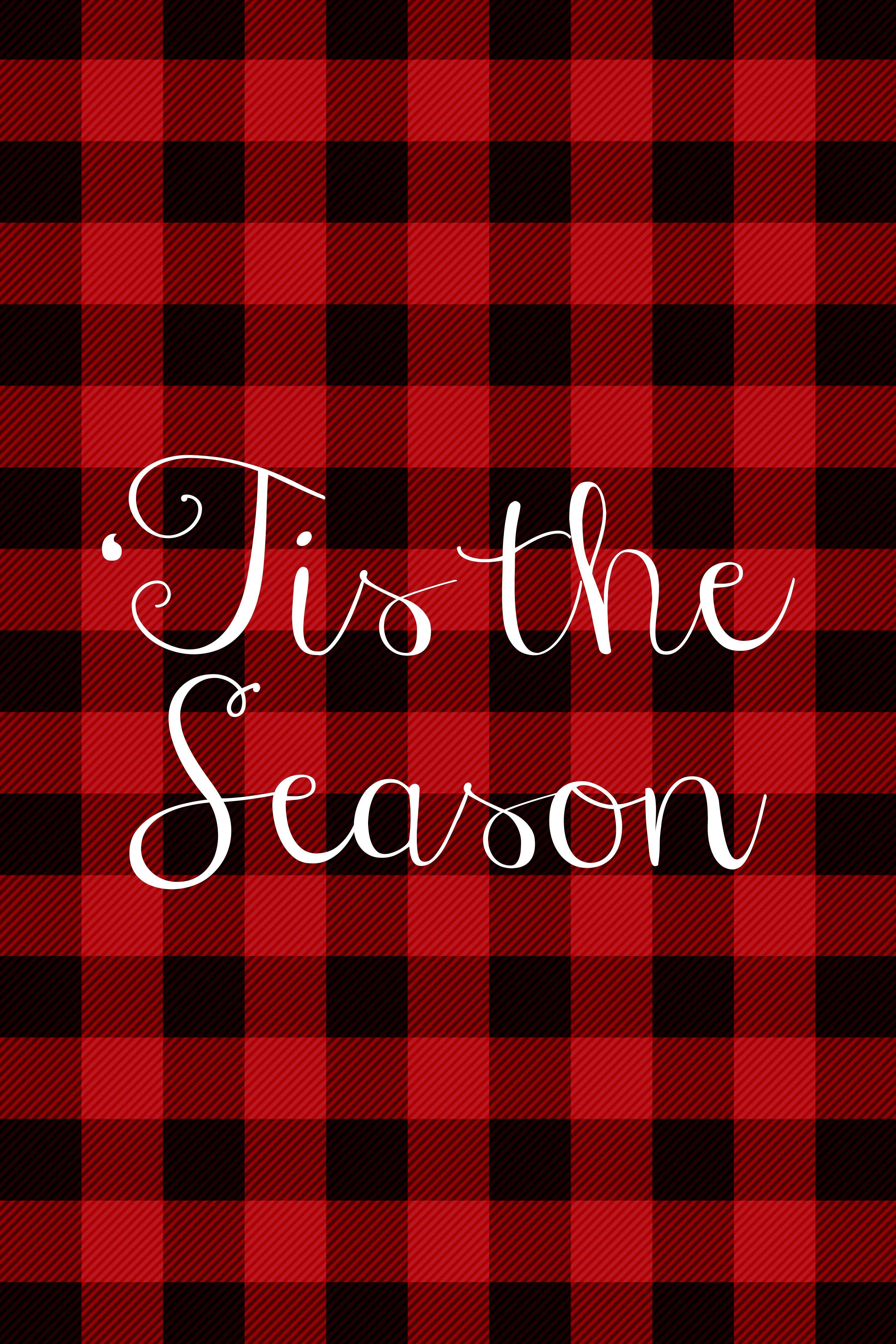 3600x5400 Red Buffalo Plaid iPhone Wallpaper