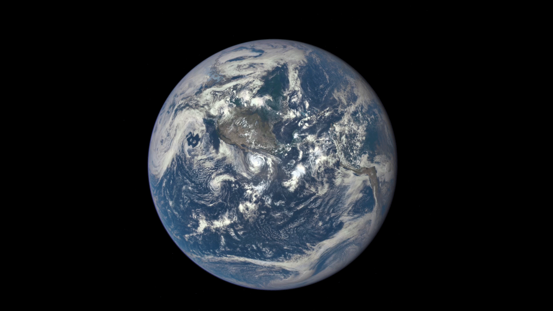 1920x1080 From a Million Miles: The Moon Crossing the Face of Earth