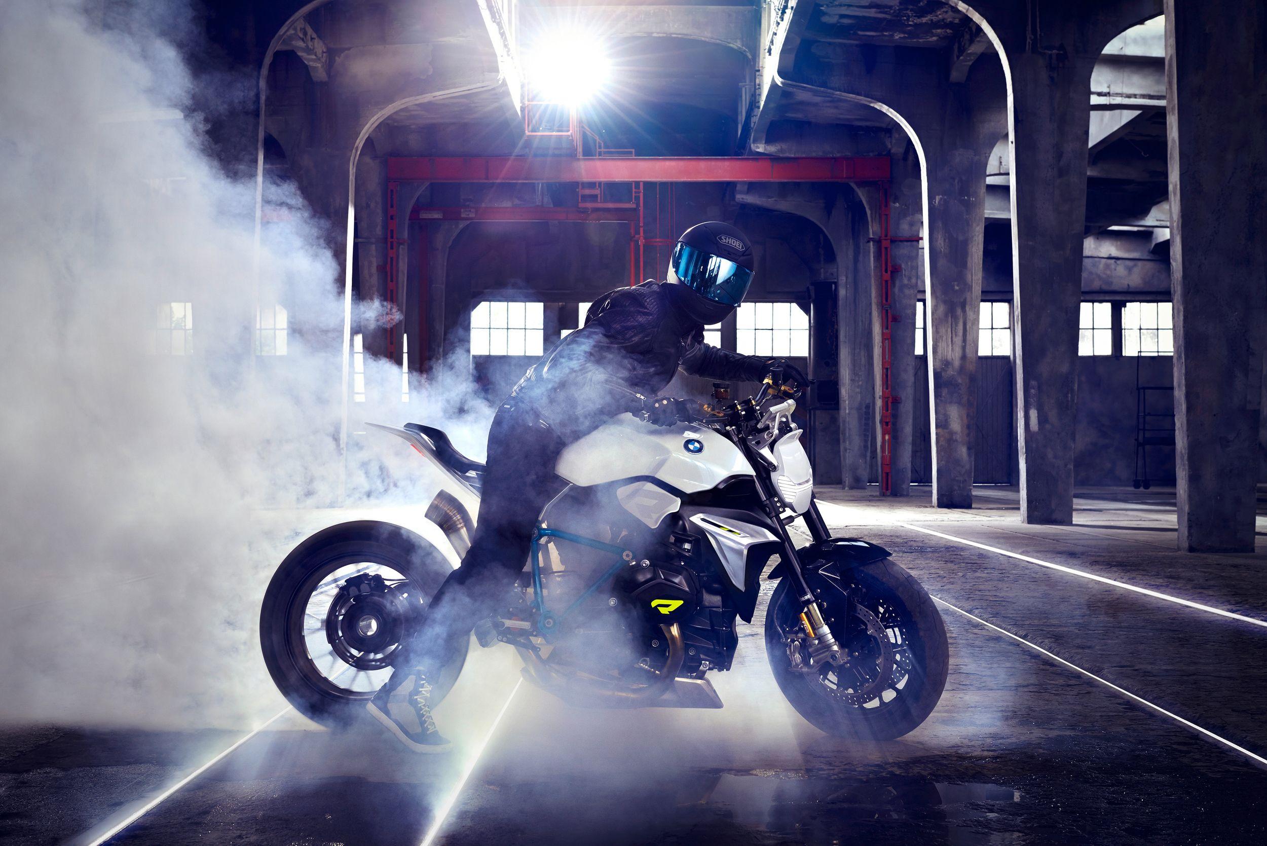2500x1669 BMW Concept Roadster Bike Drifting, HD Bikes, 4k Wallpaper, Image, Background, Photo and Picture