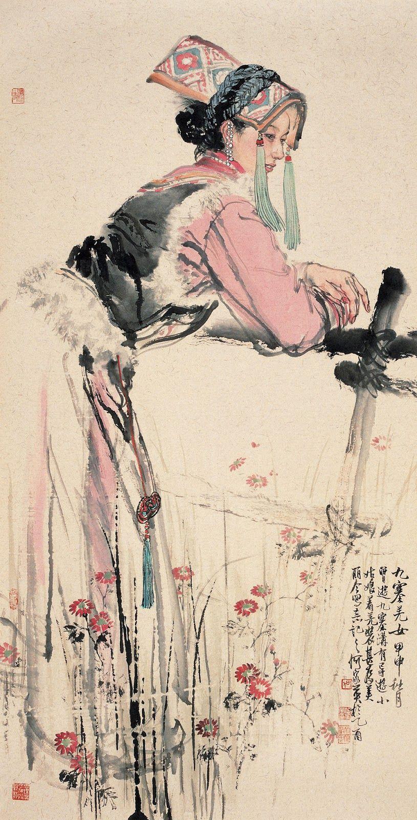 ink figure painting