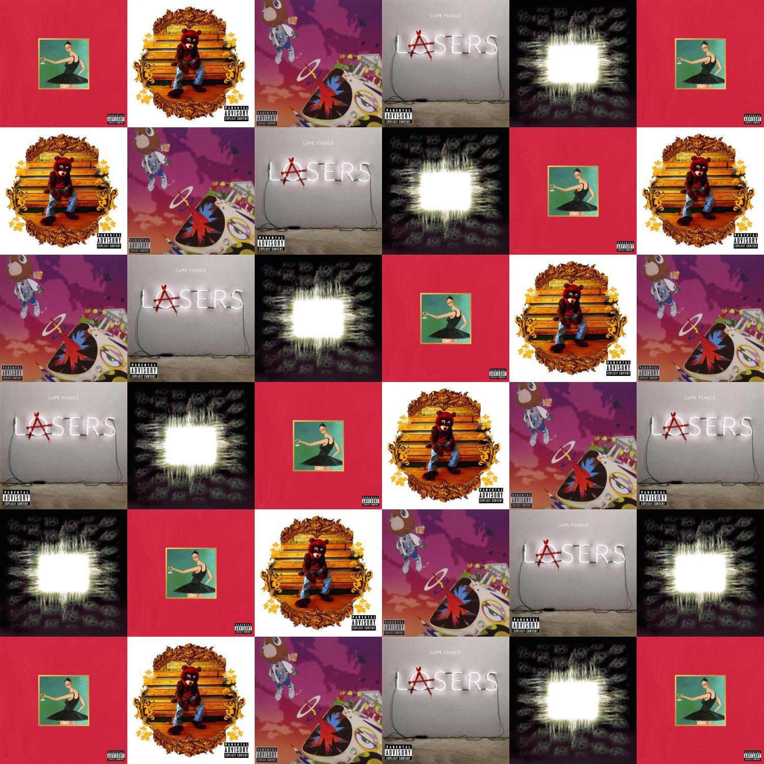 1500x1500 Kanye West Album Collage