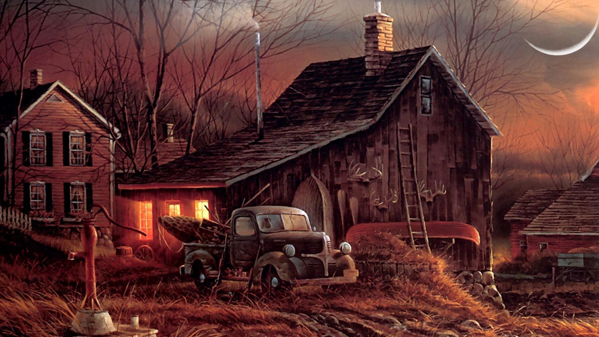 1920x1080 Country Home Wallpaper
