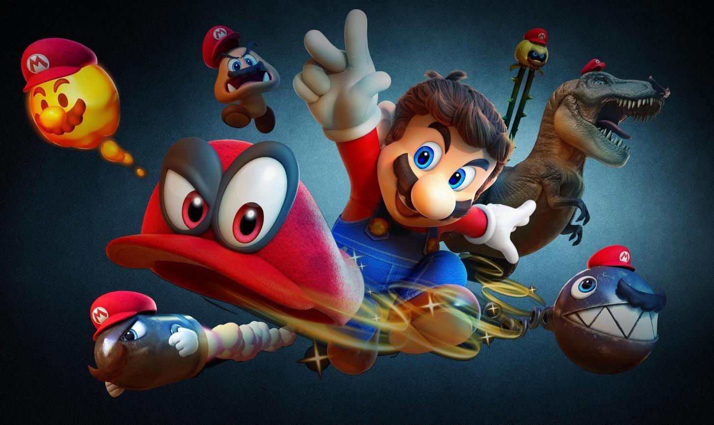 1456x867 Super Mario Odyssey Desktop Background