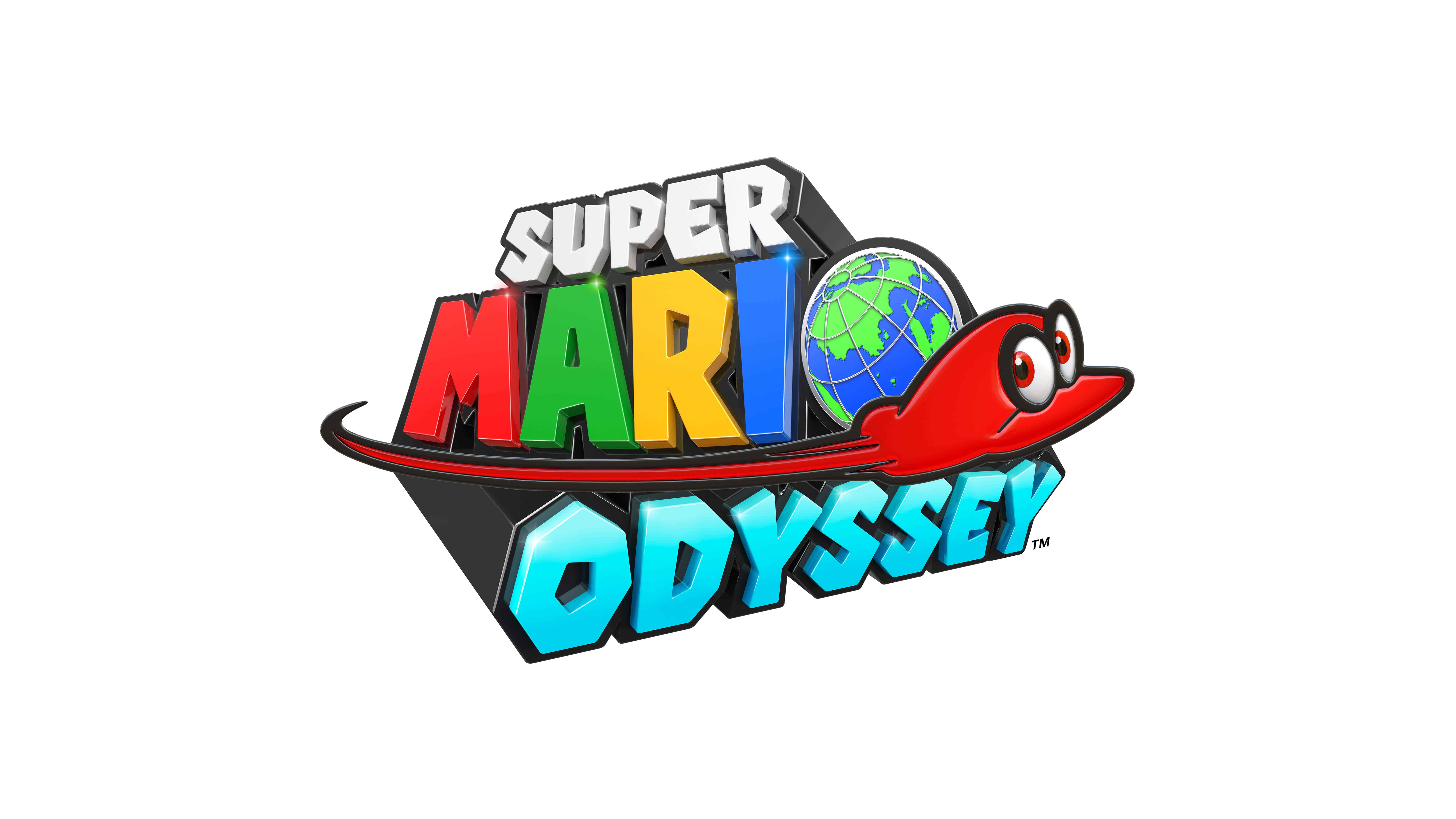 7680x4320 Super Mario Odyssey Logo UHD 8K Wallpaper