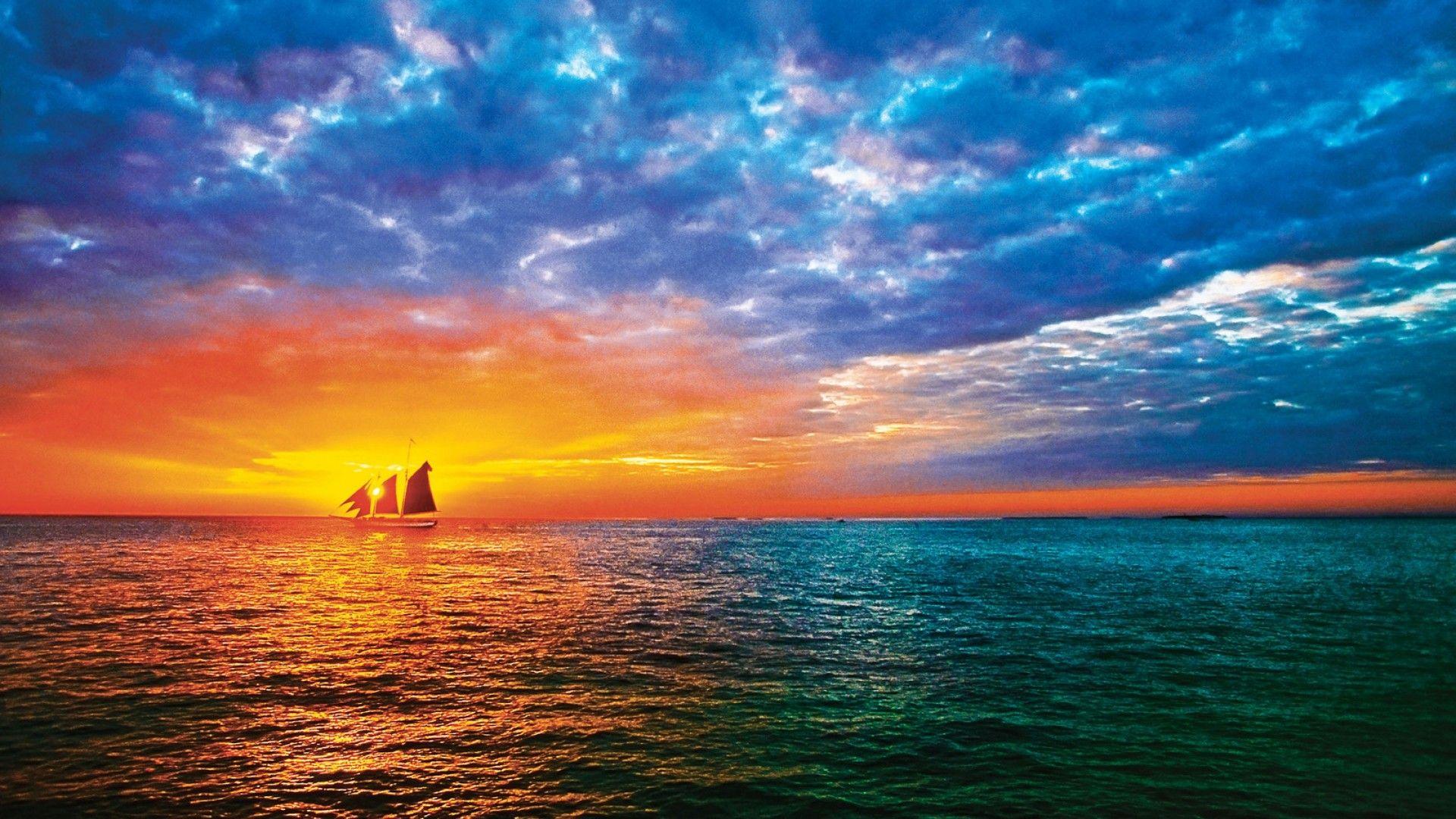1920x1080 Key West Sunset The Florida Keys, Something West Sunsets HD Wallpaper