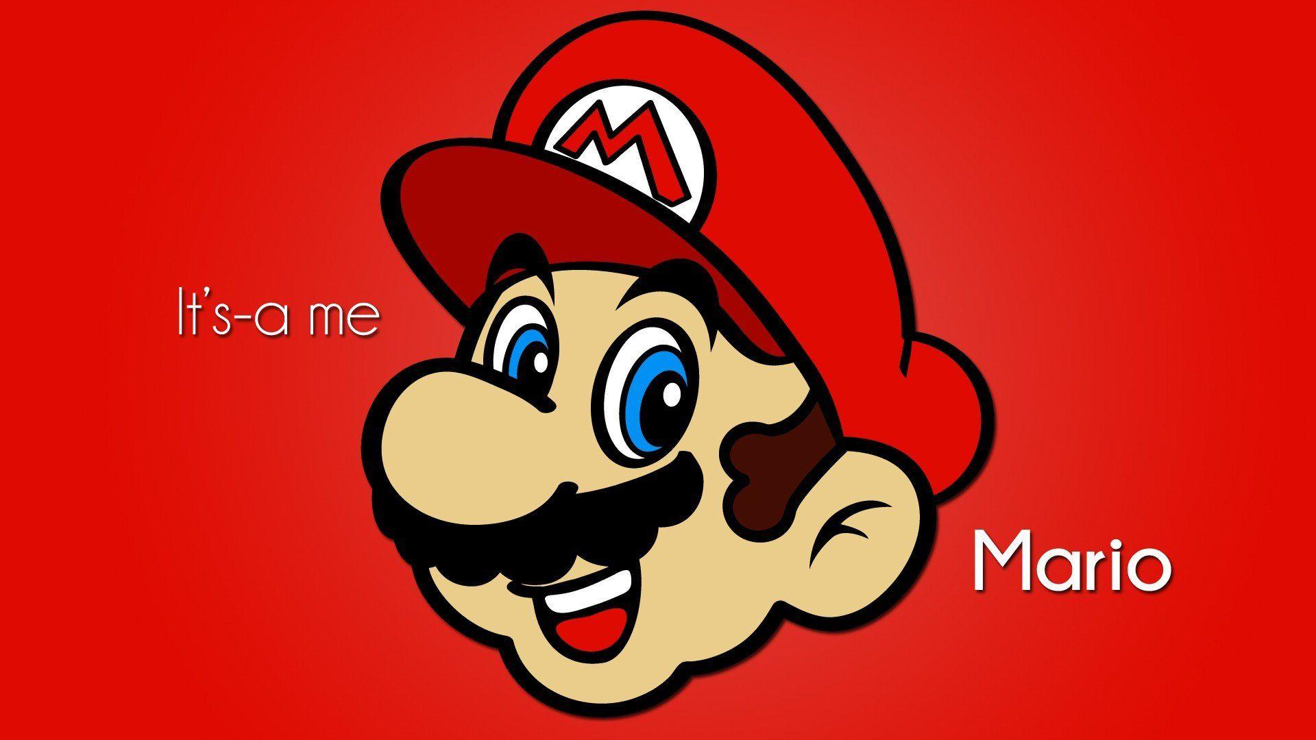 1920x1080 Nintendo video games minimalistic Mario Super Mario digital art Nintendo 64 vector art wallpaperx1080