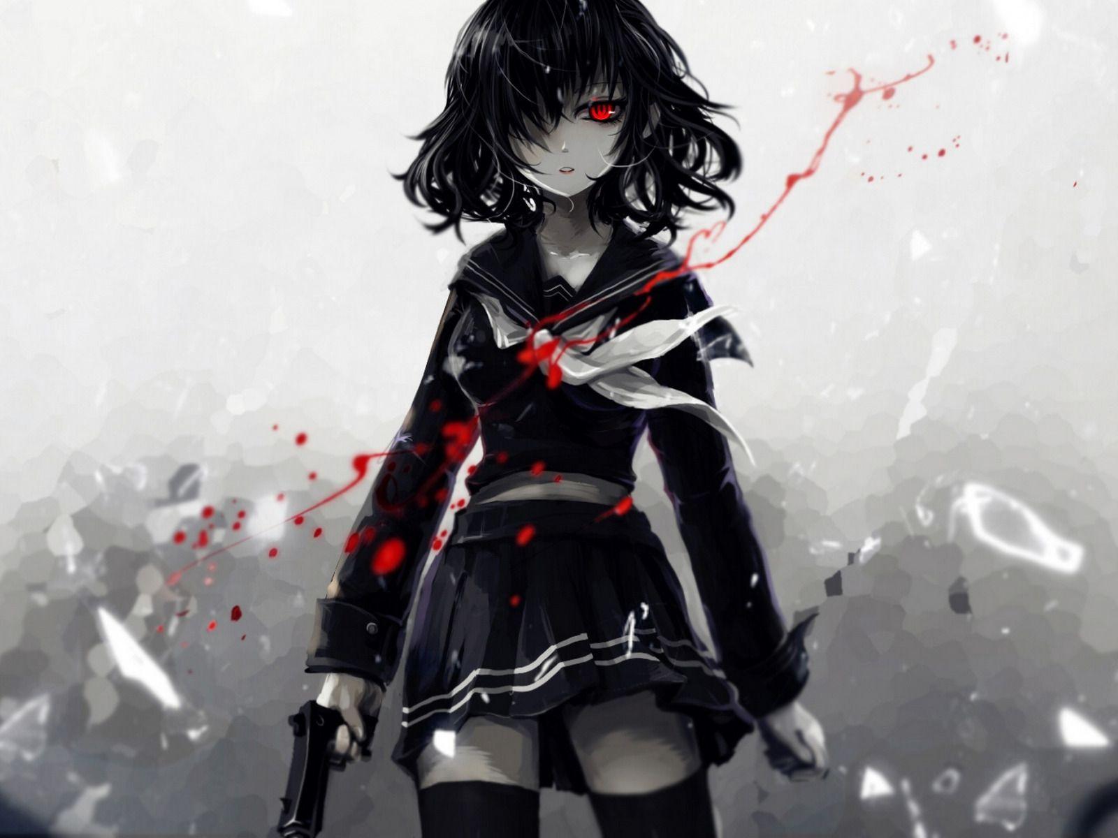 Bloody Anime Girl Wallpapers - Top Free Bloody Anime Girl Backgrounds ...