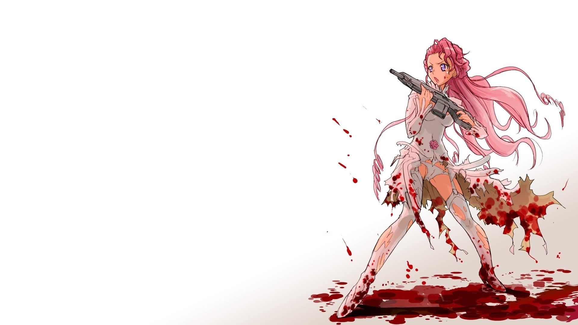 1920x1080 Bloody Anime Wallpaper