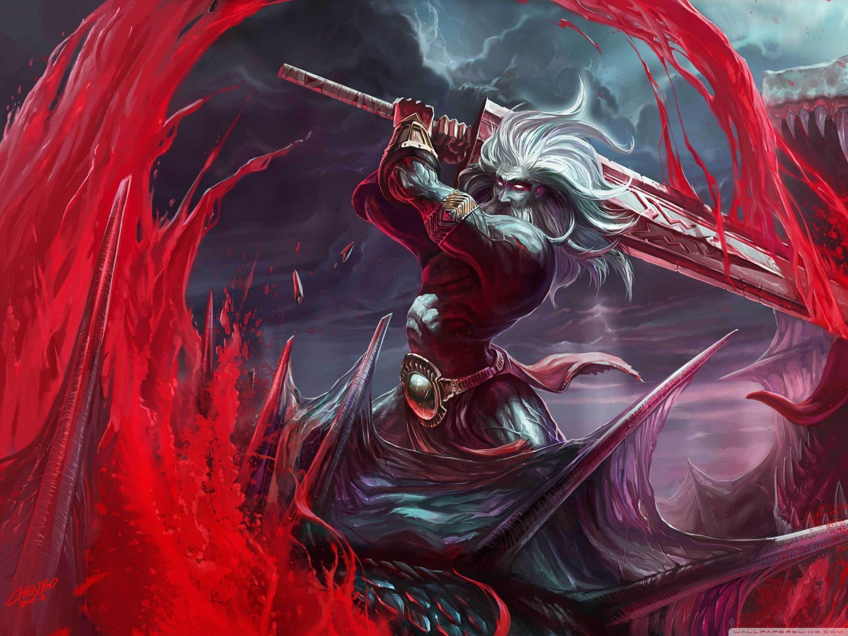 2800x2100 Bloody Anime Girl Wallpaper .