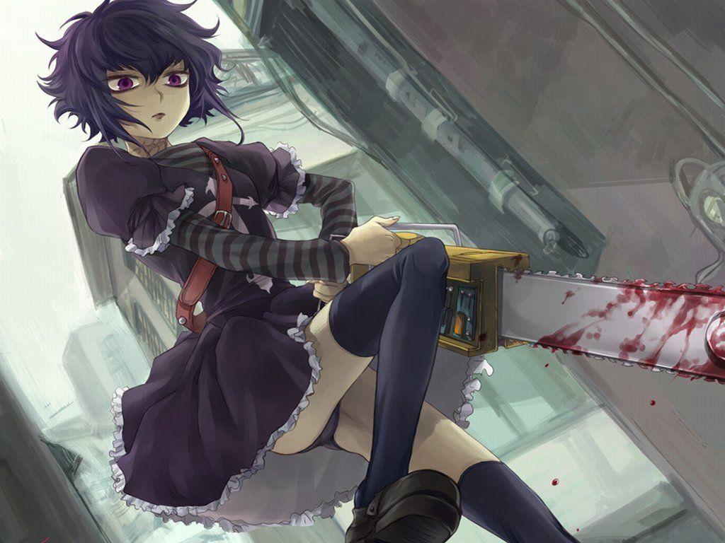 1024x768 Bloody Anime Wallpaper