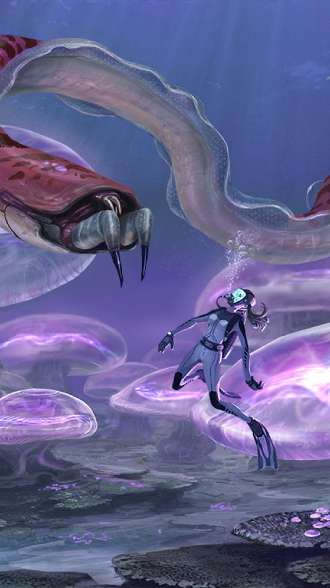 1080x1920 Subnautica Wallpaper