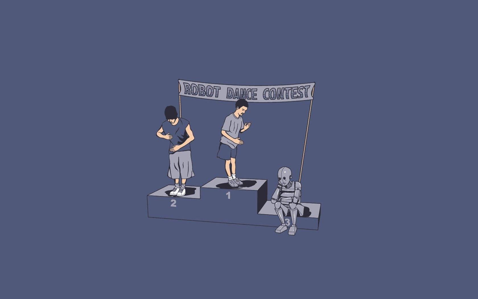 1680x1050 Minimalistic, Background, View, download, Dance, Samsung, Robot, Free Image, Funny Simple, Art, Poor