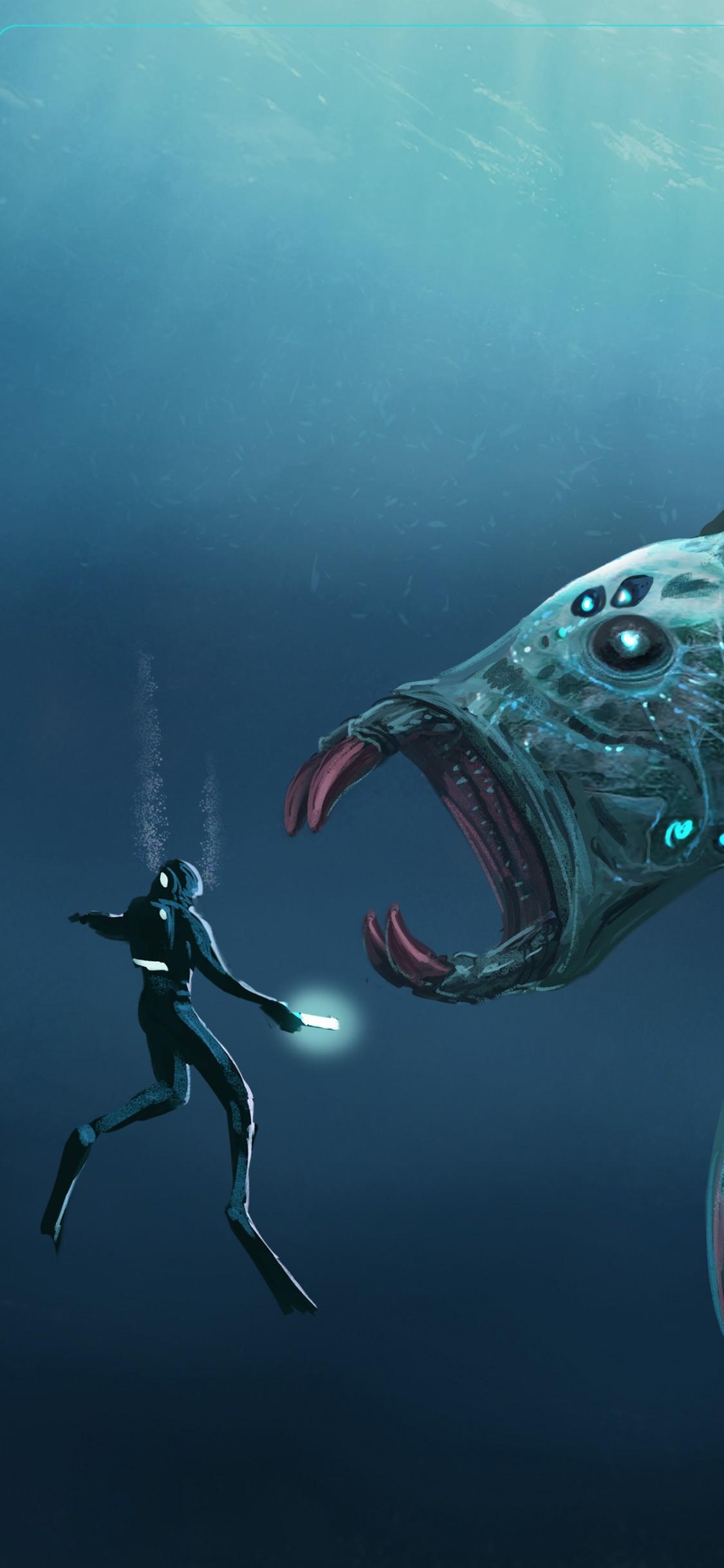 1125x2436 Subnautica iPhone Wallpaper