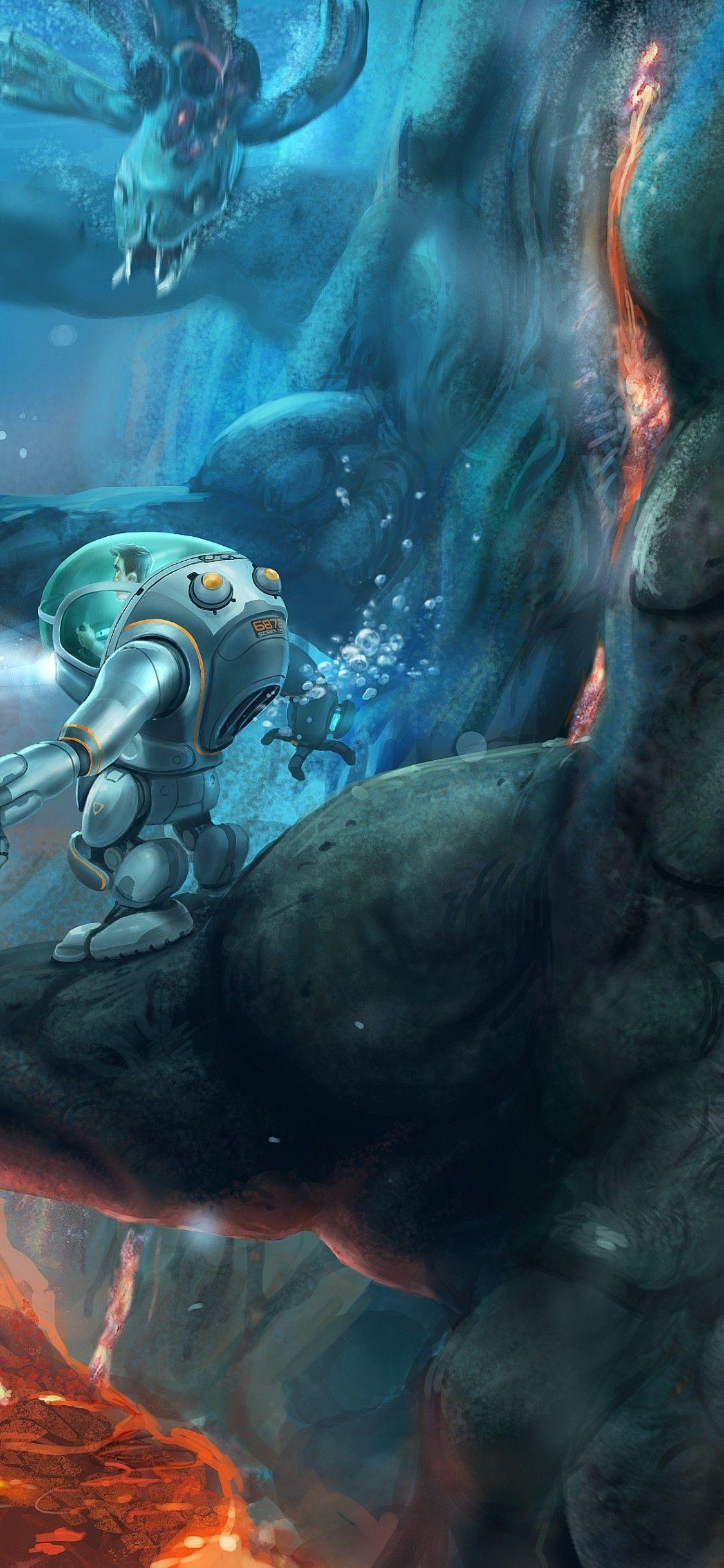 1125x2436 Subnautica iPhone Wallpaper