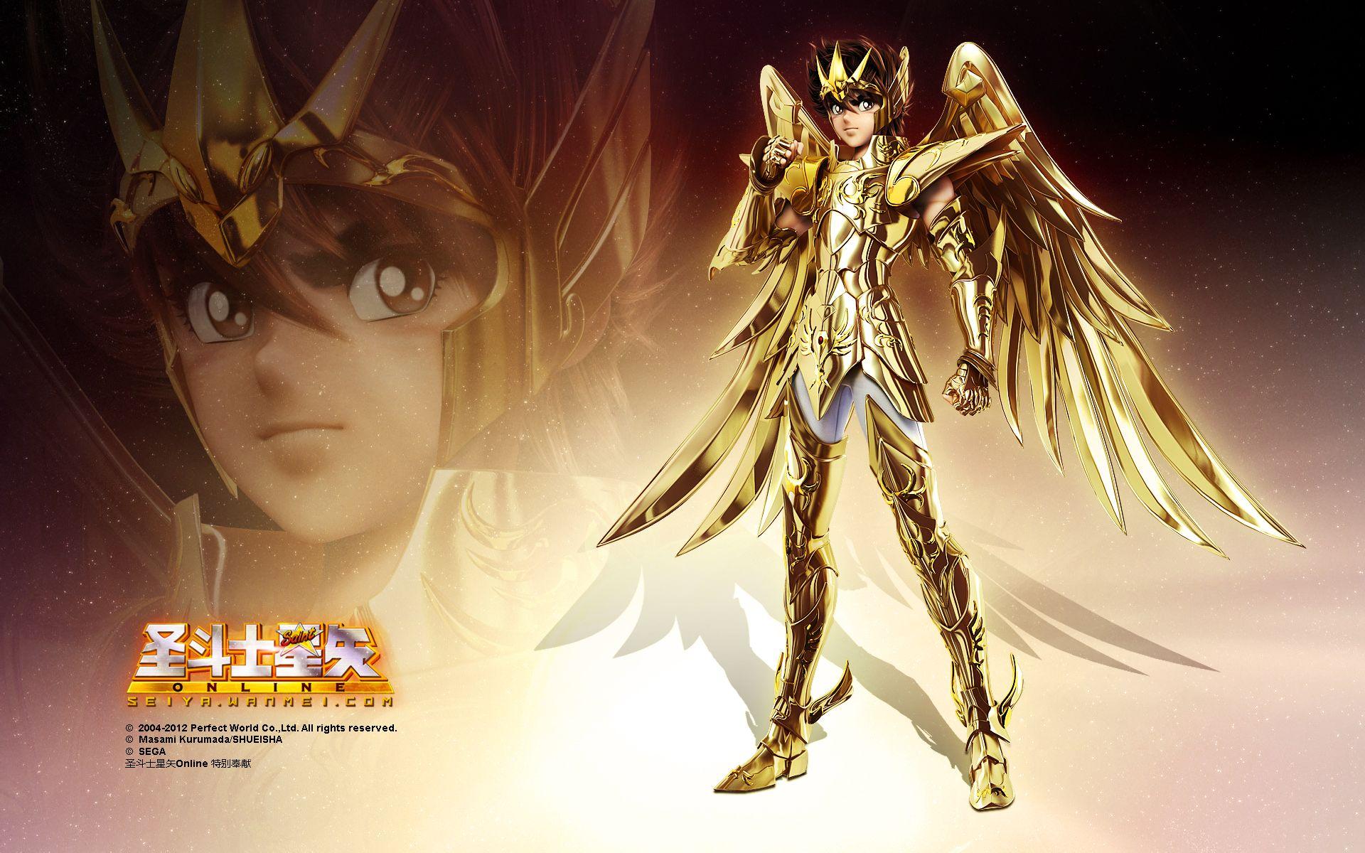 1920x1200 Golden Pegasus Anime Wallpaper