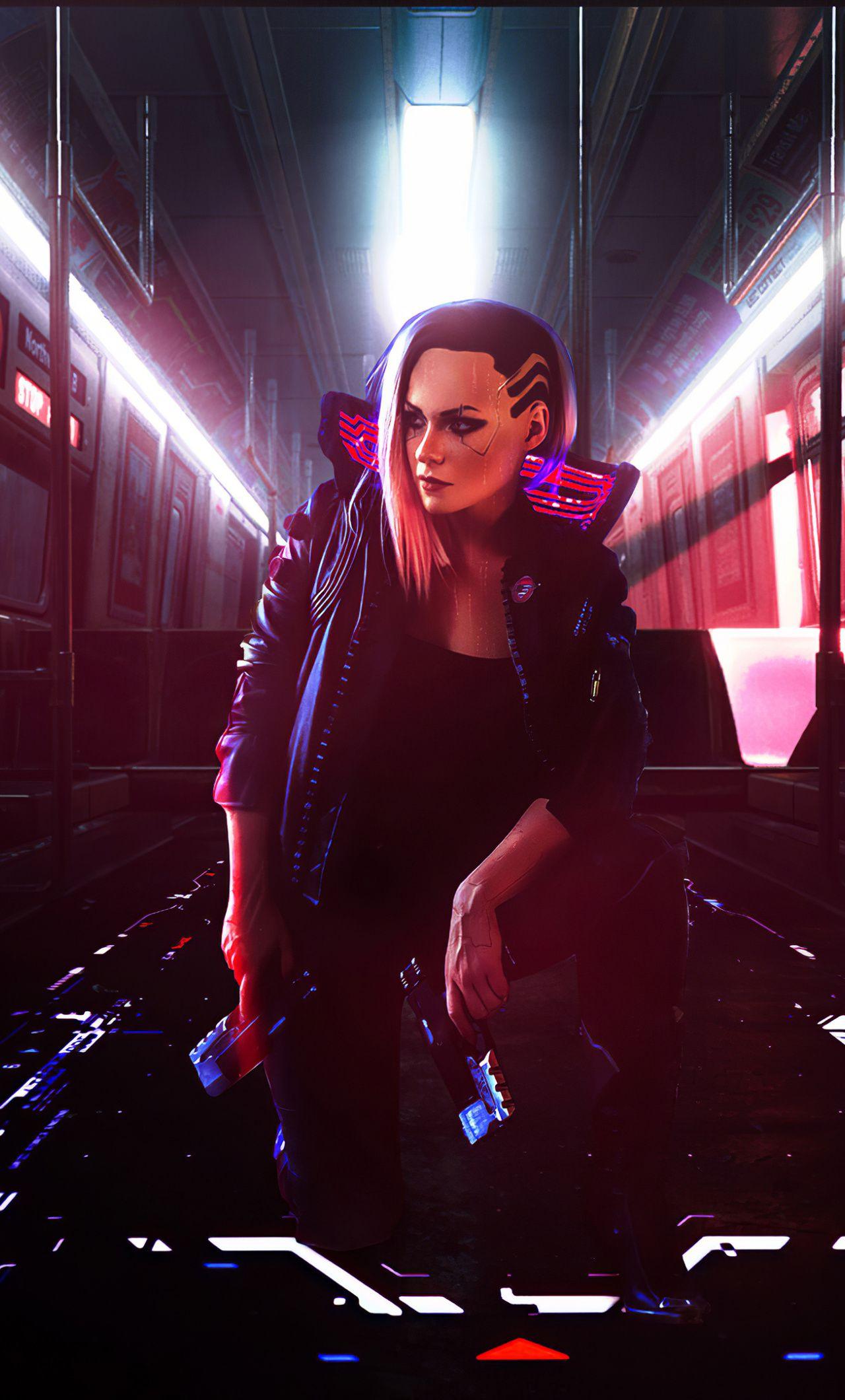 1280x2120 Hd cyberpunk: Cyberpunk 2077 Art Wallpaper