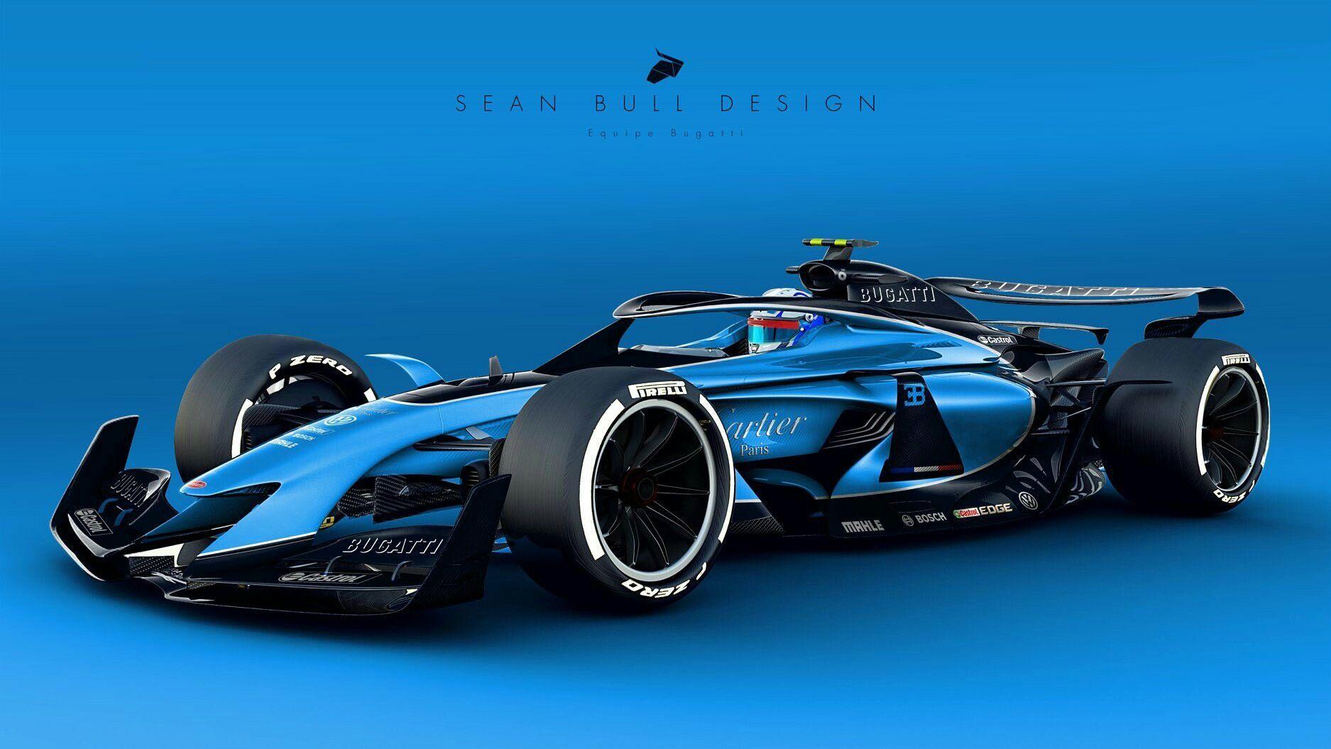 1875x1055 Bugatti livery on the 2021 F1 concept. What other brands do you want to see enter under the new regulations?. Indy cars, Super cars, Concept cars
