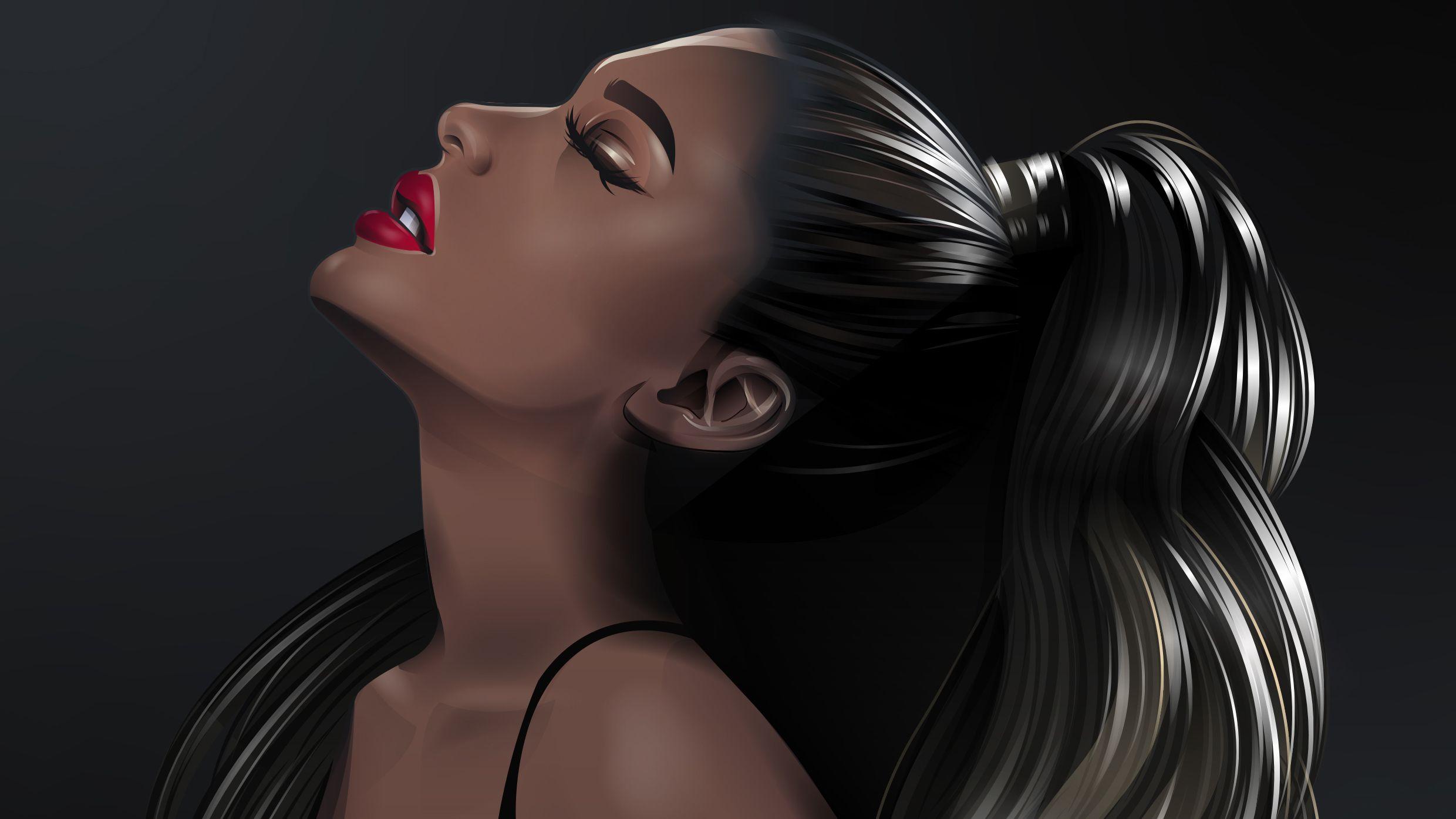 2480x1395 Ariana Grande Vector, HD Celebrities, 4k Wallpaper, Image, Background, Photo and Picture