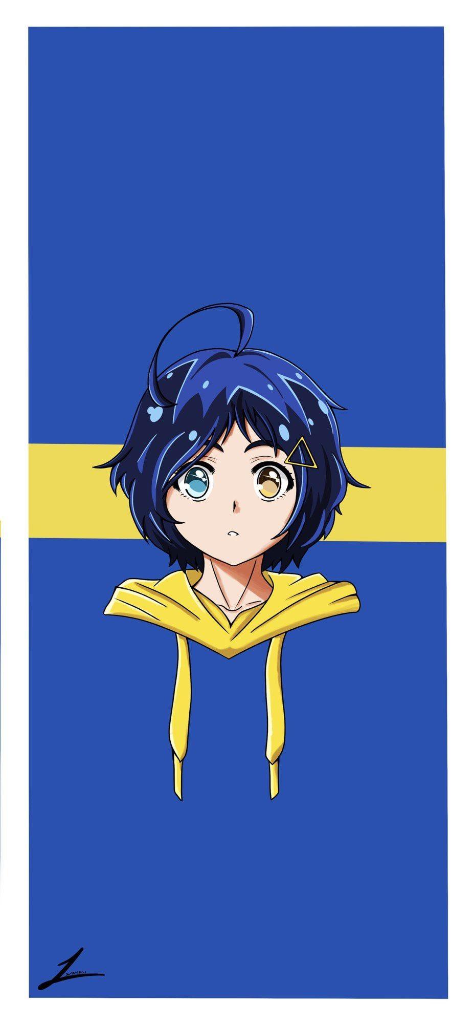 925x2000 I drew a wallpaper of Ai Ohto, enjoy!