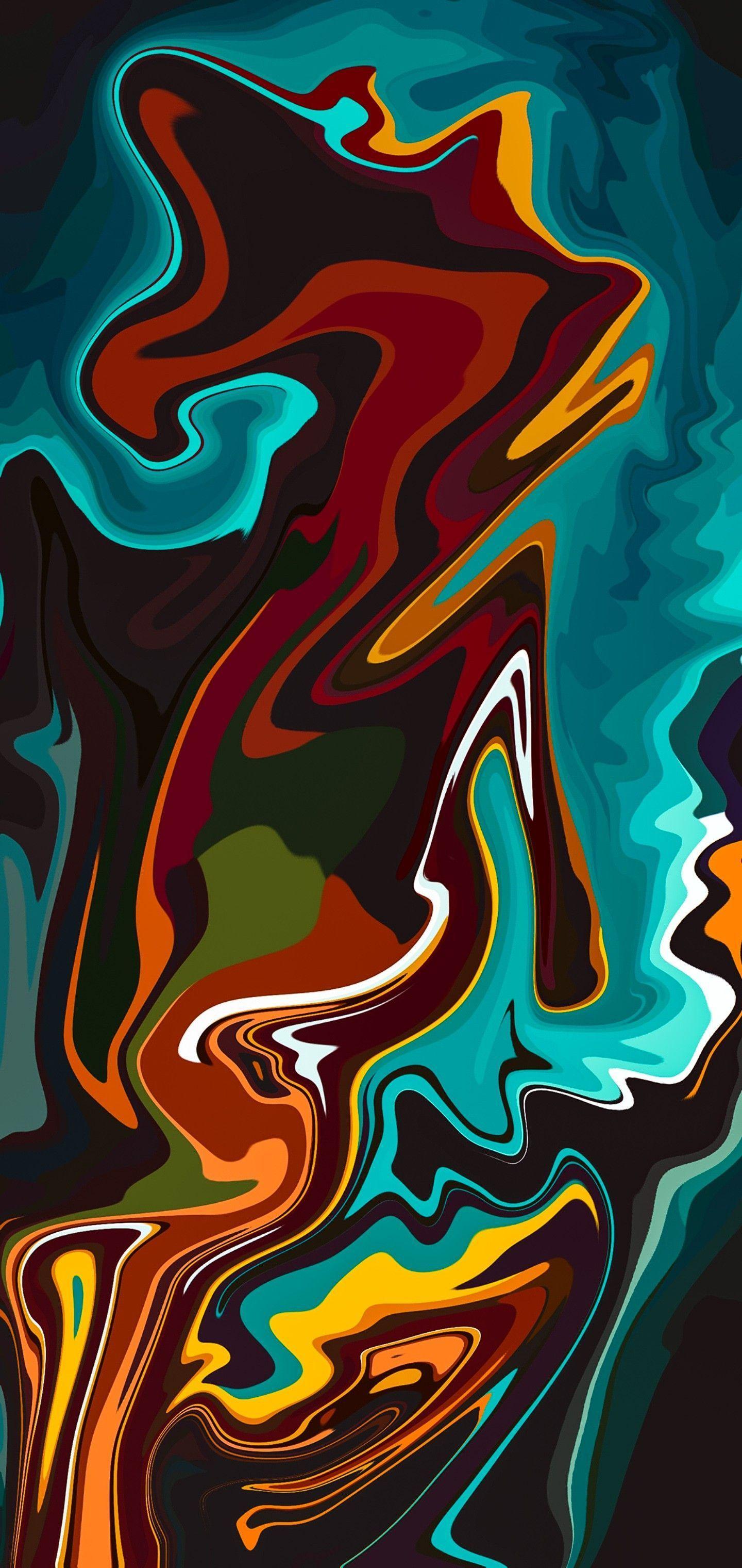 1440x3040 lines #stains #abstract #illusion #colors #fluid #liquid #art. Abstract iphone wallpaper, 8k wallpaper, Abstract