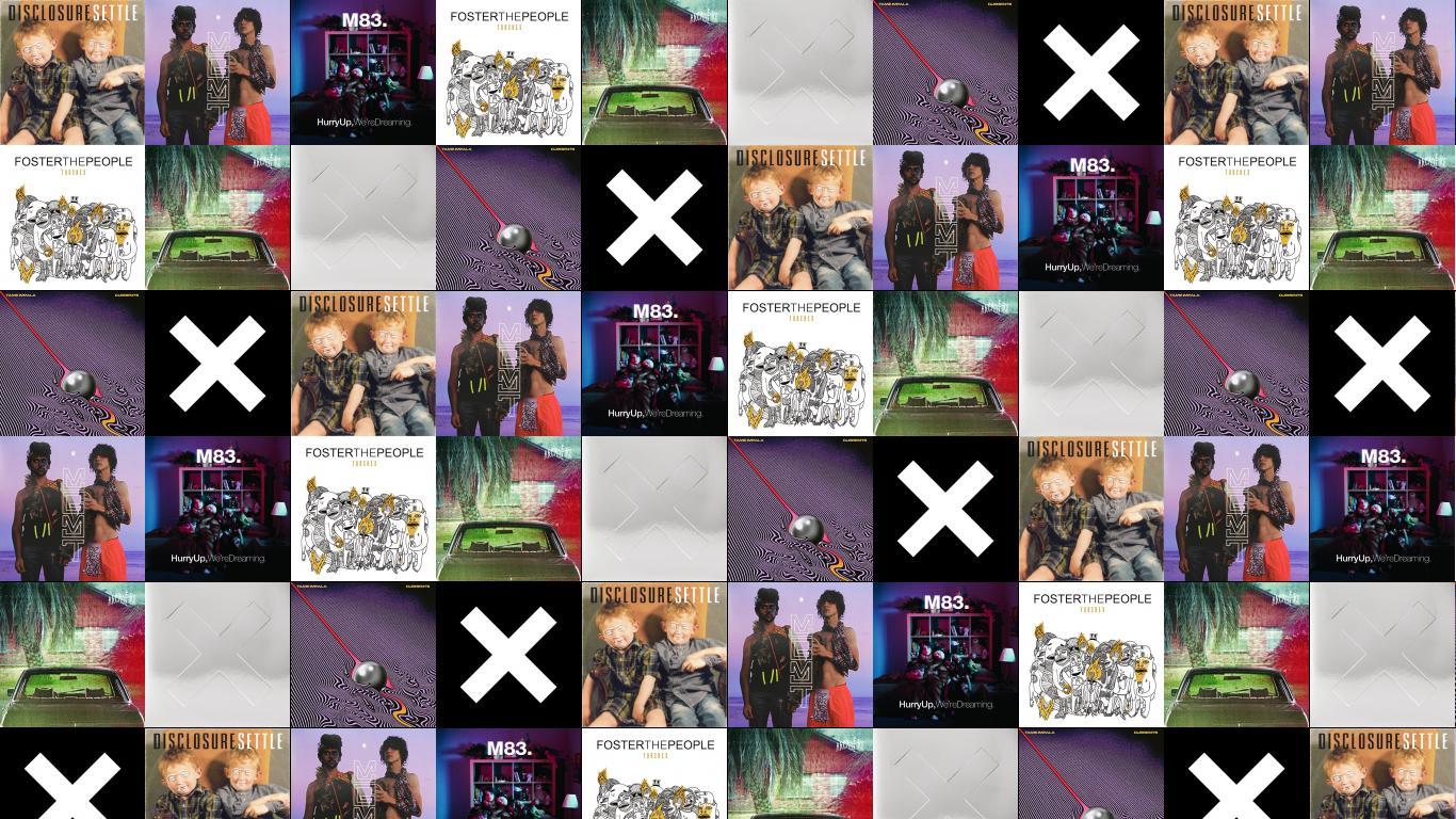 1366x768 Disclosure Settle Mgmt Oracular Spectacular M83 Midnight City Wallpaper « Tiled Desktop Wallpaper