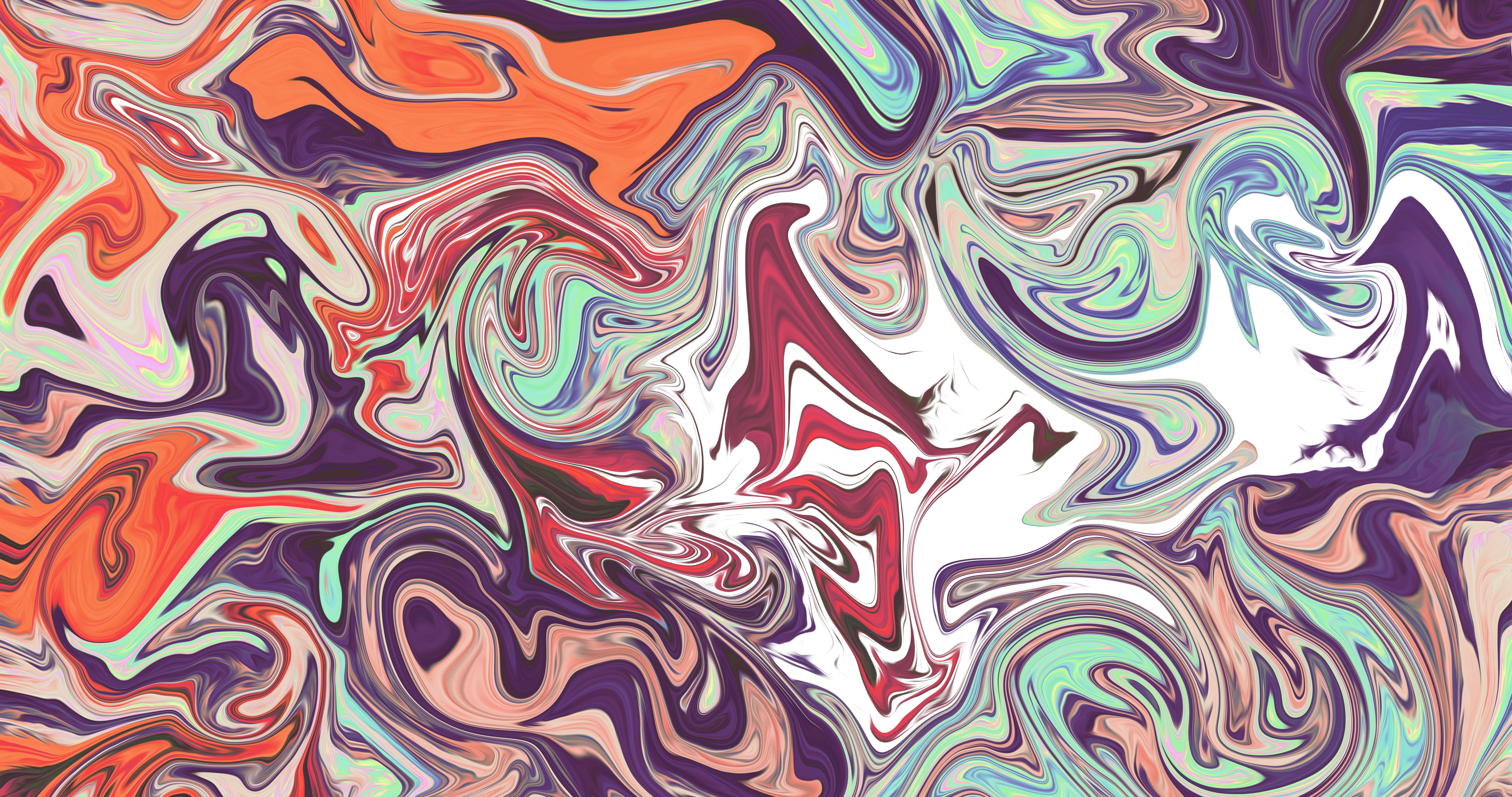 8192x4320 Abstract Liquid Fluid Interference Colorful Shapes Gradient Digital Art Artwork 8k Resolution Screen Wallpaper:8192x4320