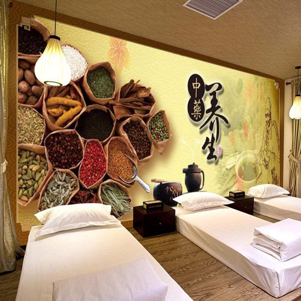 1000x1000 Chinese Medicine Culture Health Regimen Viscera Theory Wallpaper Mural Hospital Clinic Exhibition Board Medical Hall Background Wall Wallpaper, 200cmx140cm