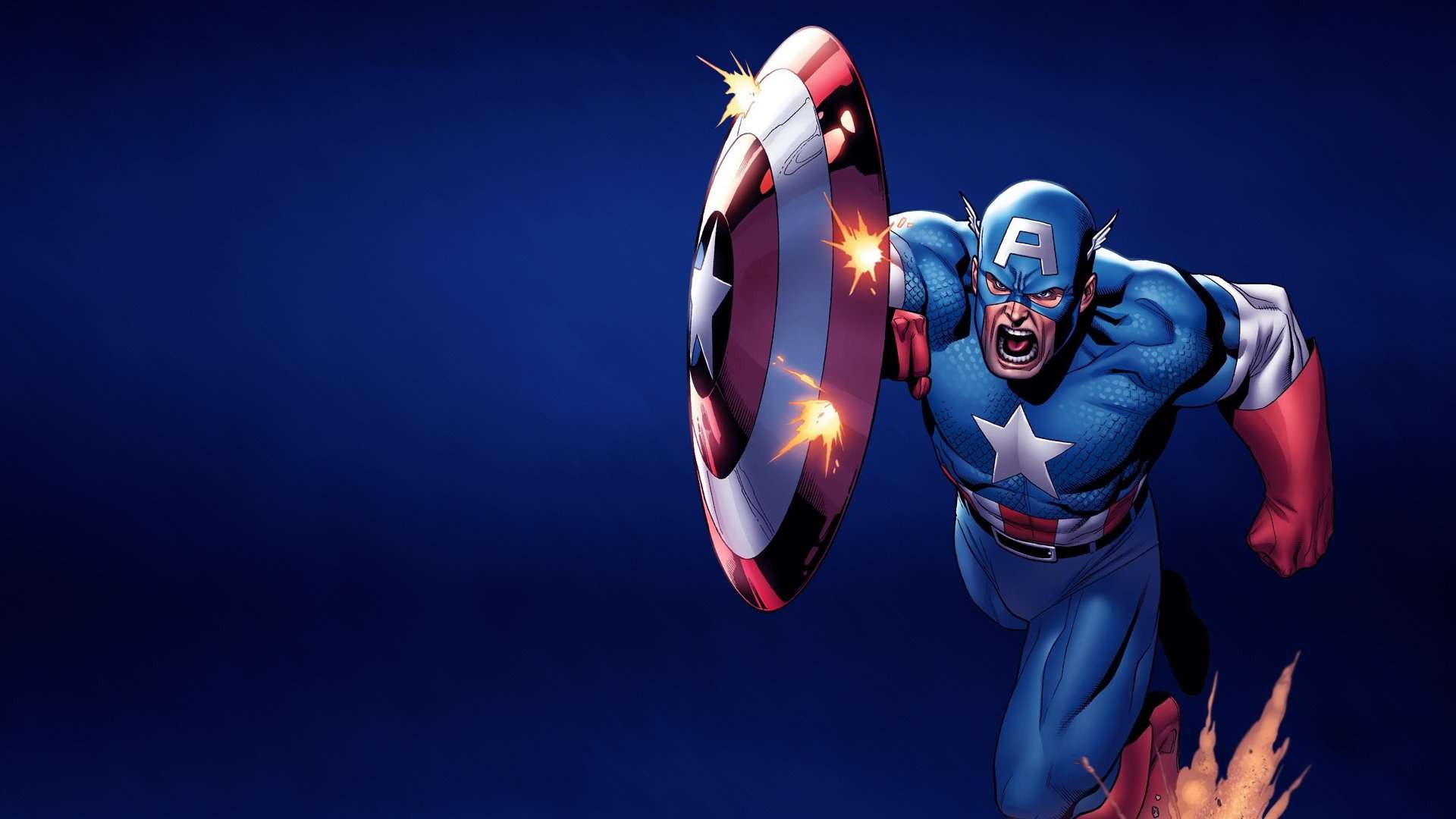 1920x1080 Captain America Marvel Cartoon Wallpaper