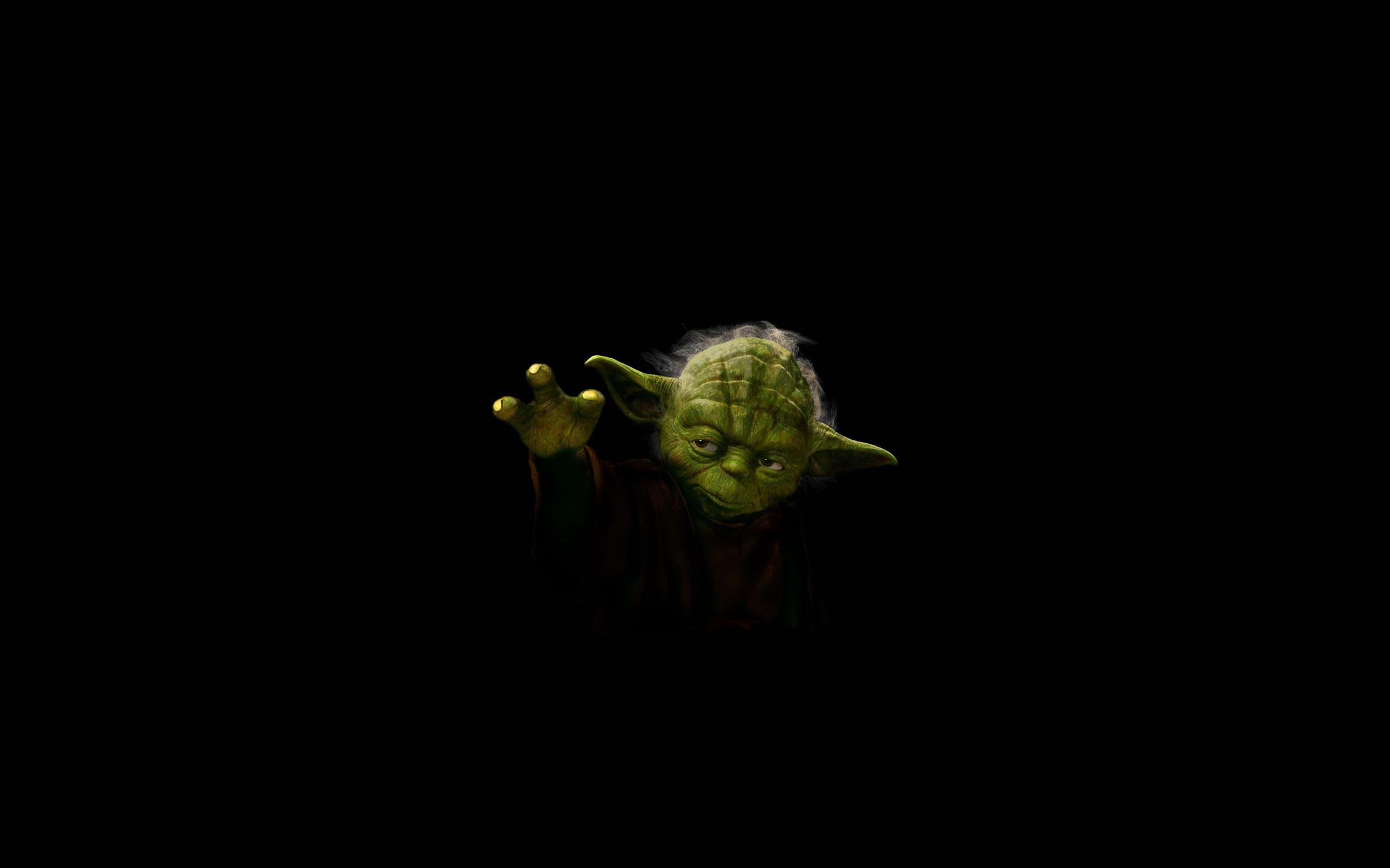 2400x1500 Star Wars, minimalistic, Jedi, Yoda wallpaper