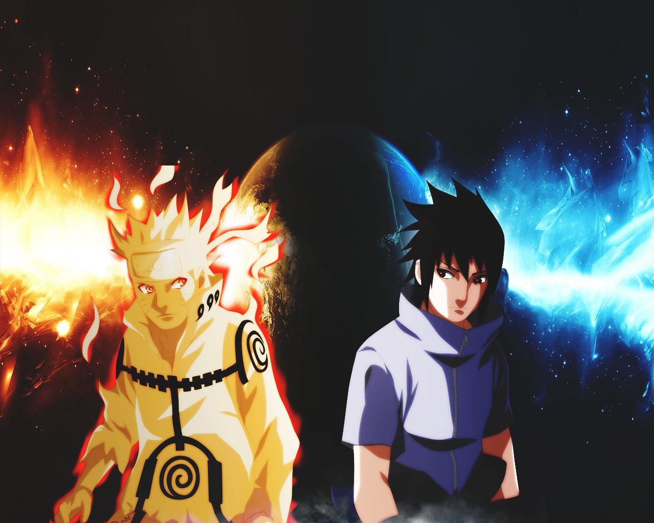 1280x1024 Anime Naruto And Sasuke Wallpaper