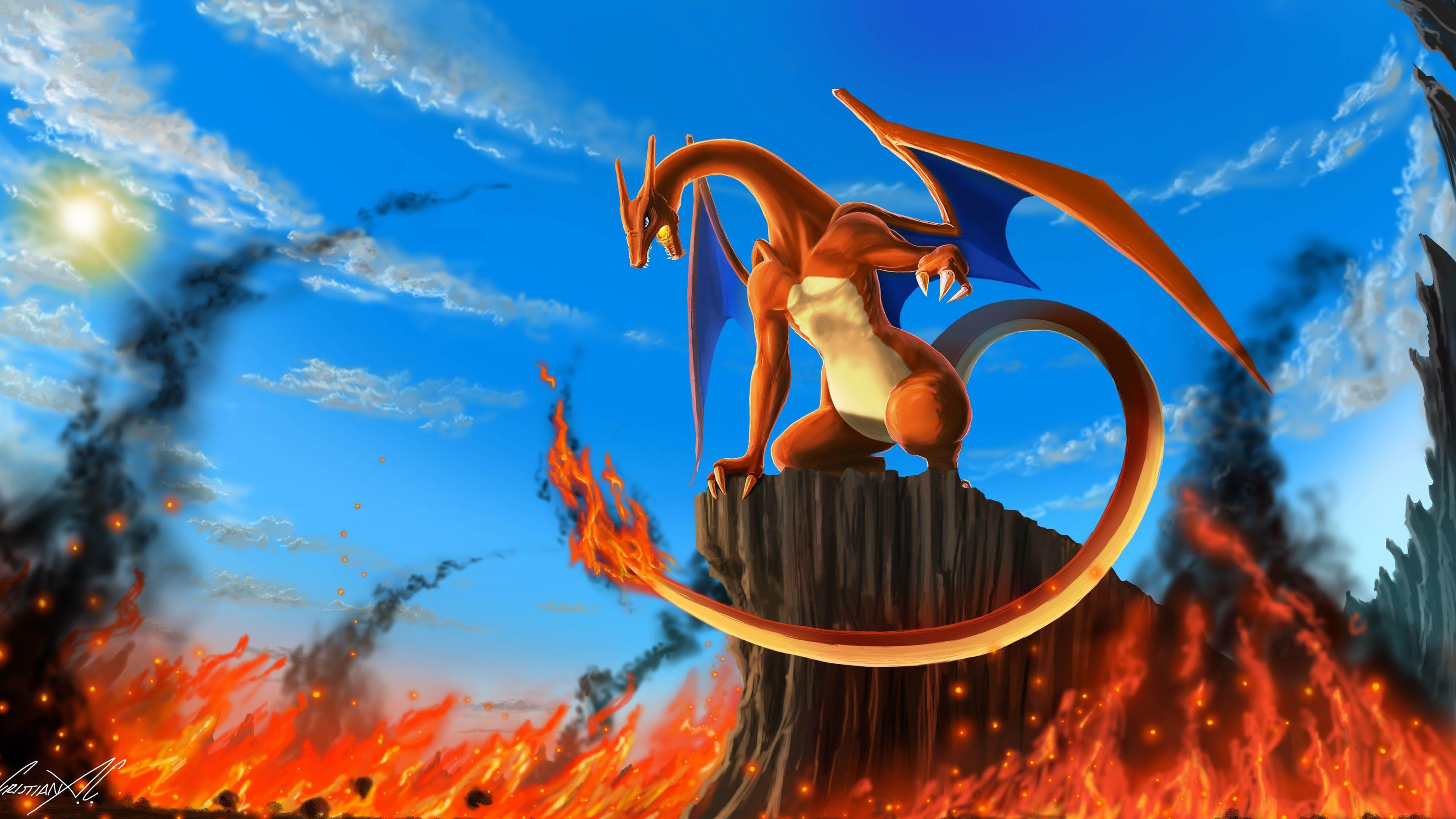 3840x2160 Charizard Pokémon 3840x2160 wallpaper. Cute pokemon wallpaper, Pokemon charizard, Background image wallpaper