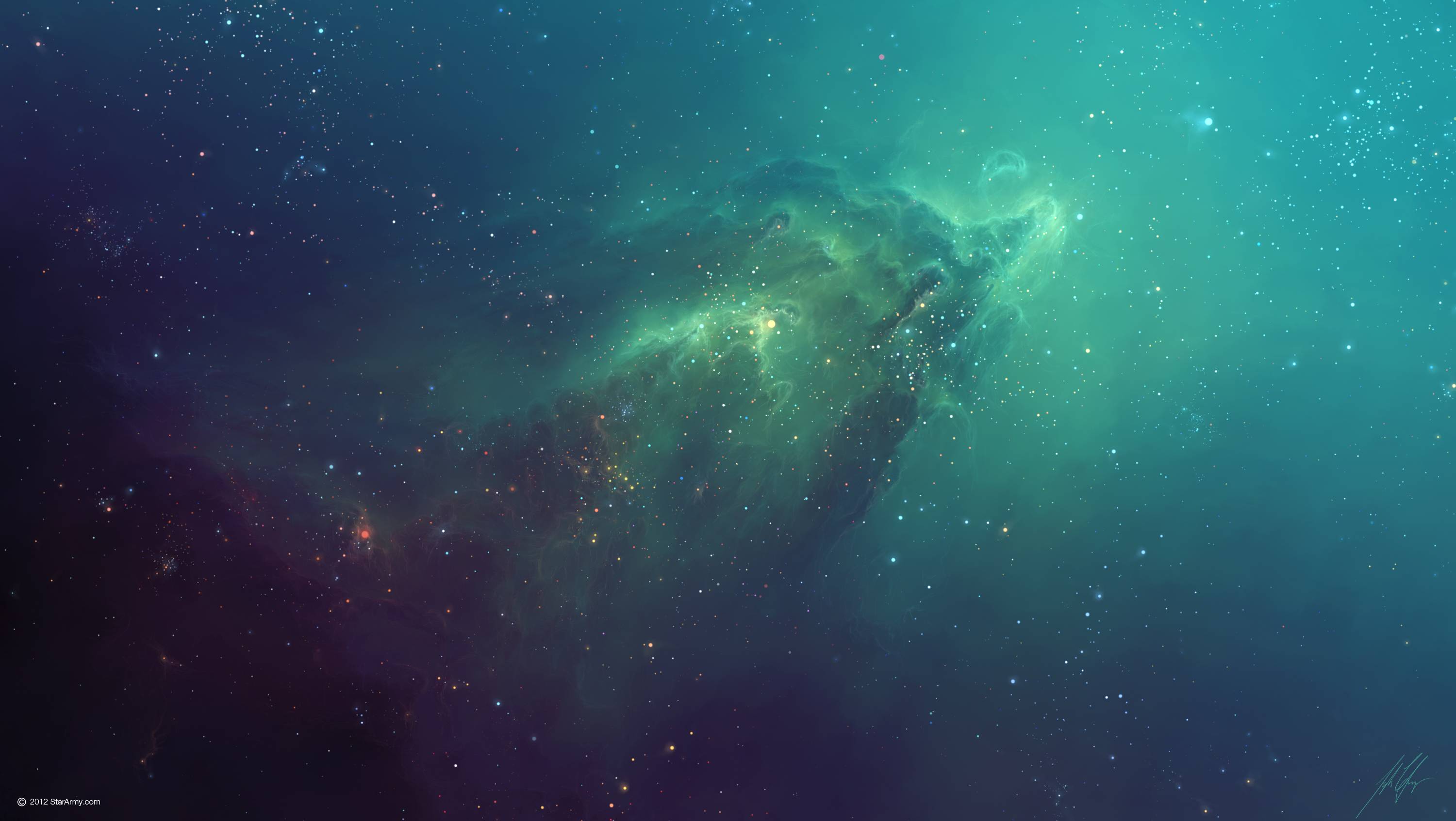 3000x1694 HD Nebula Wallpaper