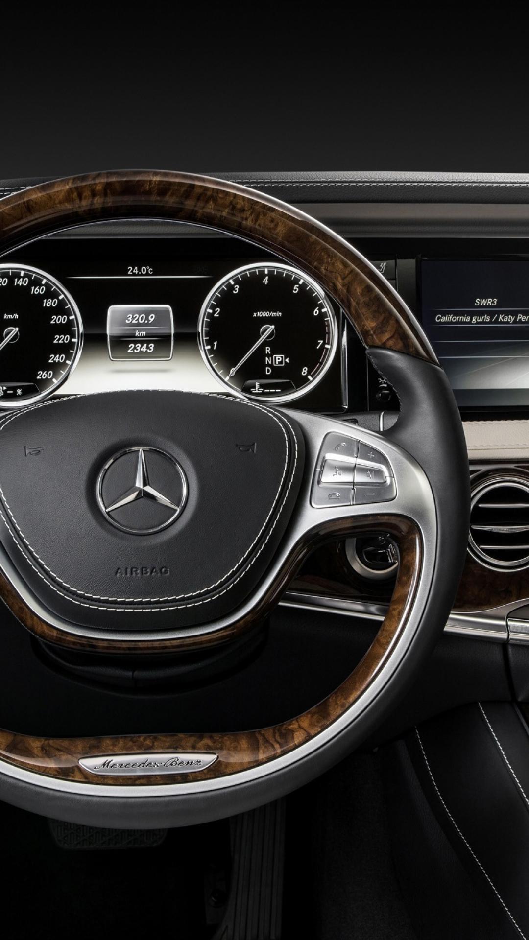 1080x1920 Mercedes S Klasse 2014 Interior HD Wallpaper