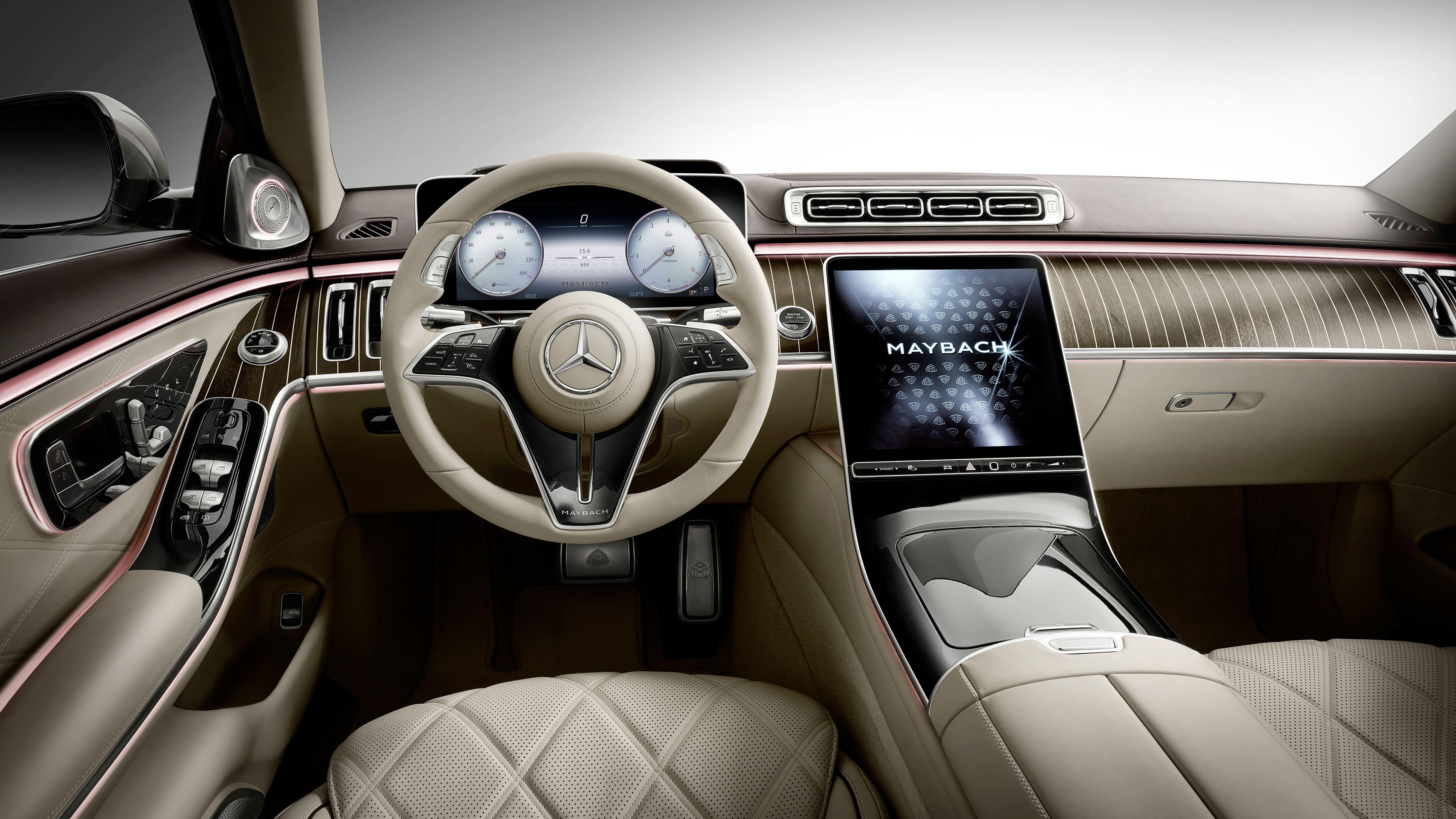5120x2880 Mercedes Maybach S 580 2021 4K Interior Wallpaper. HD Car Wallpaper