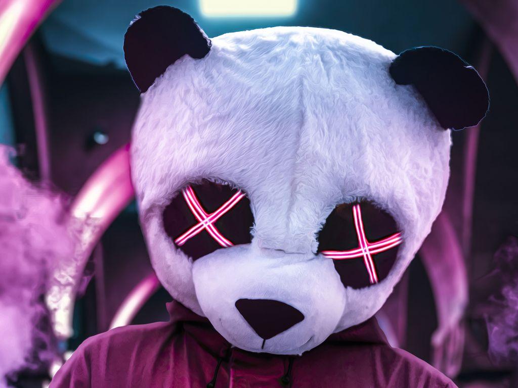 1024x768 Panda Neon Eyes 4k 1024x768 Resolution HD 4k Wallpaper, Image, Background, Photo and Picture