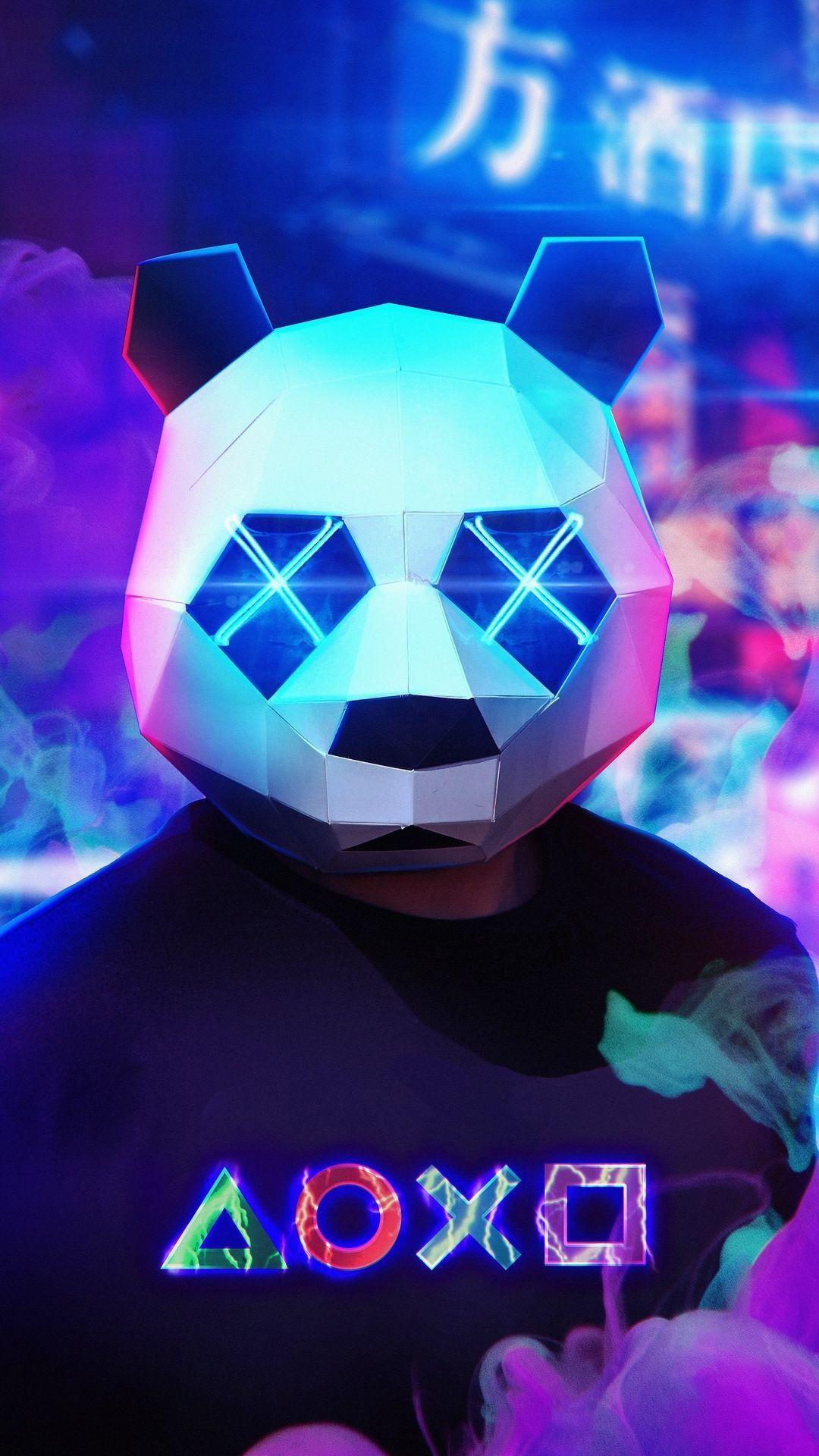 Neon Panda Wallpapers Top Free Neon Panda Backgrounds Wallpaperaccess 4451