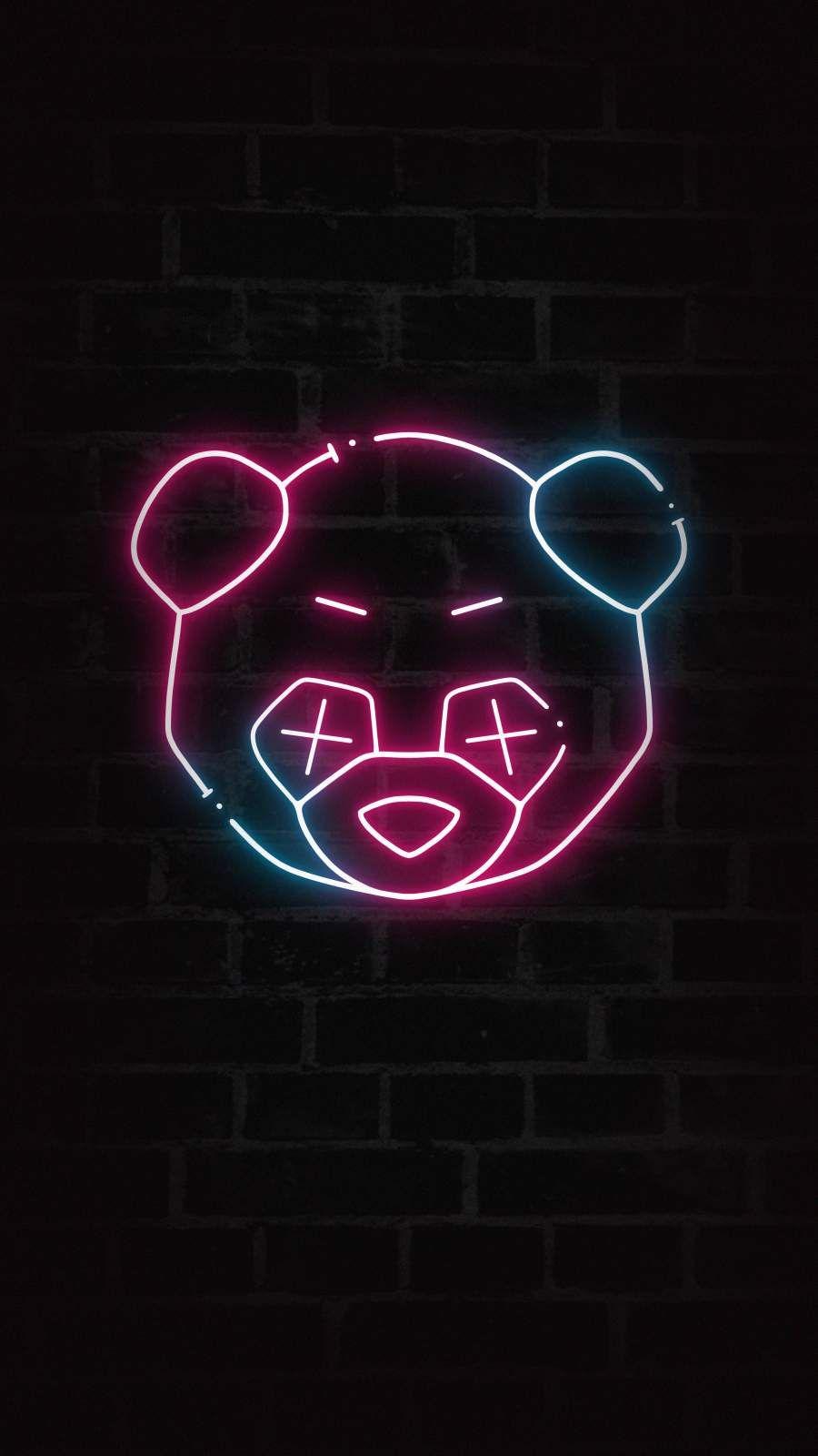 900x1600 Neon Panda iPhone Wallpaper Wallpaper : iPhone Wallpaper