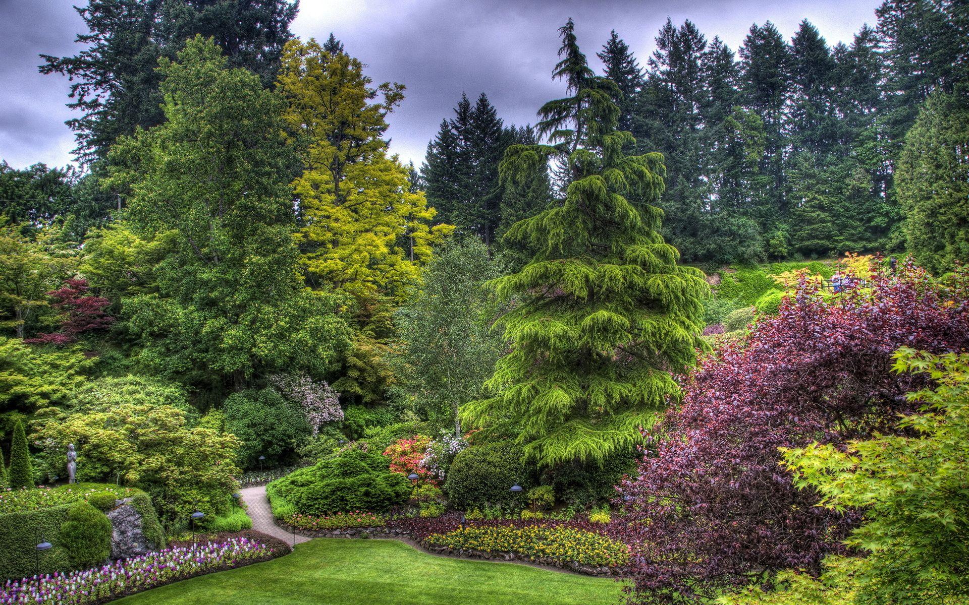 1920x1200 butchart, Gardens, Victoria, Canada, Hdr, Garden, Park, Landscapes Wallpaper HD / Desktop and Mobile Background