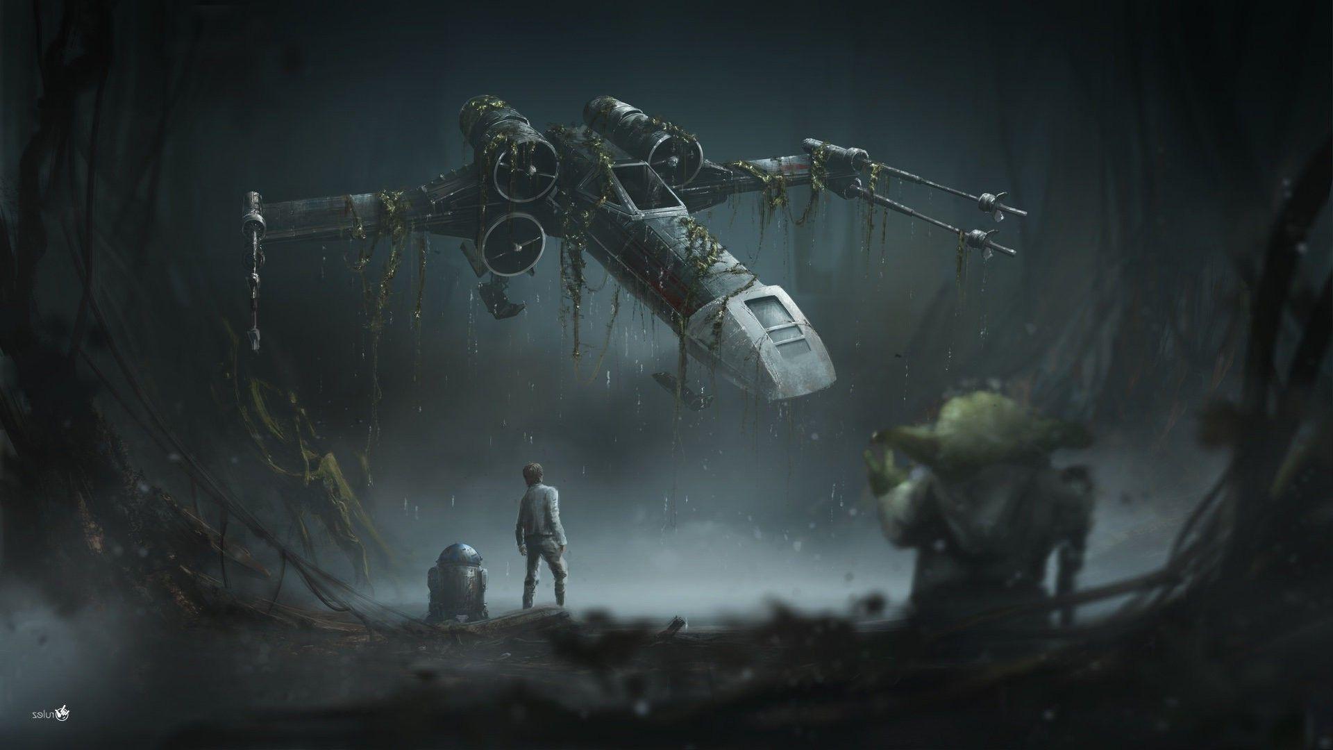 1920x1080 Star Wars, Star Wars: The Empire Strikes Back, X wing, R2 D2