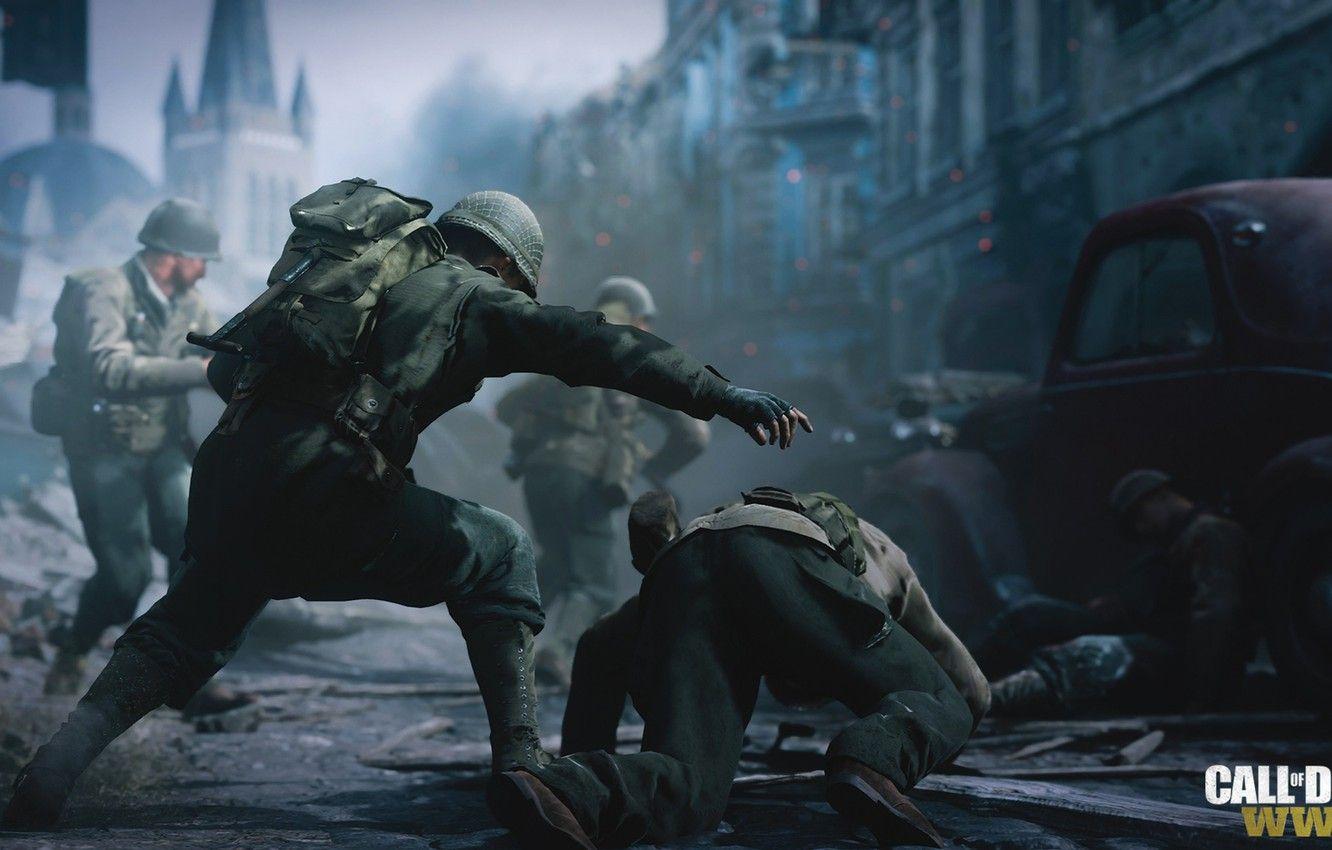 1332x850 Wallpaper Call of Duty, War, Activision, The Second World War, World War Call of Duty WWII, The Second World War image for desktop, section игры