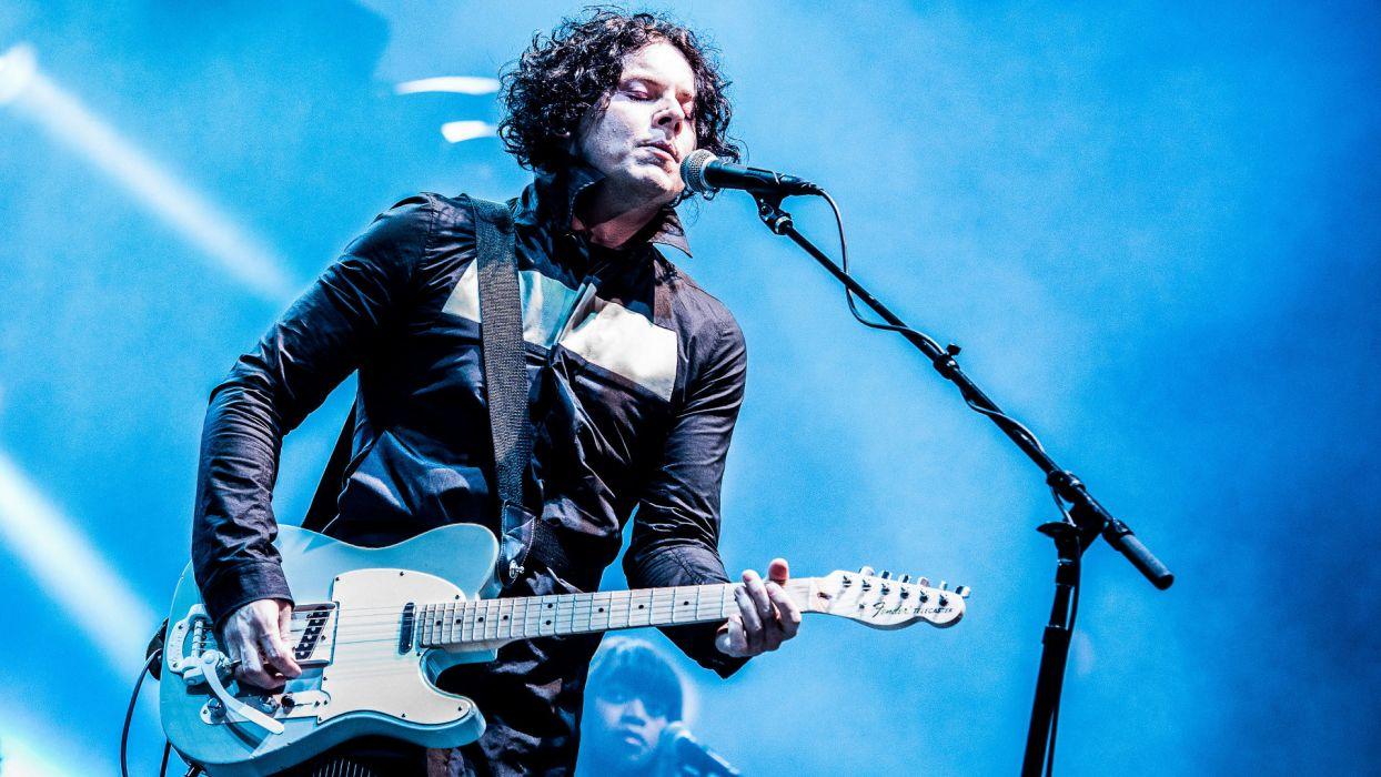 1244x700 JACK WHITE White Stripes Raconteurs Alternative Alternative Rock Rock Concert Guiater Microphone Wallpaperx1080