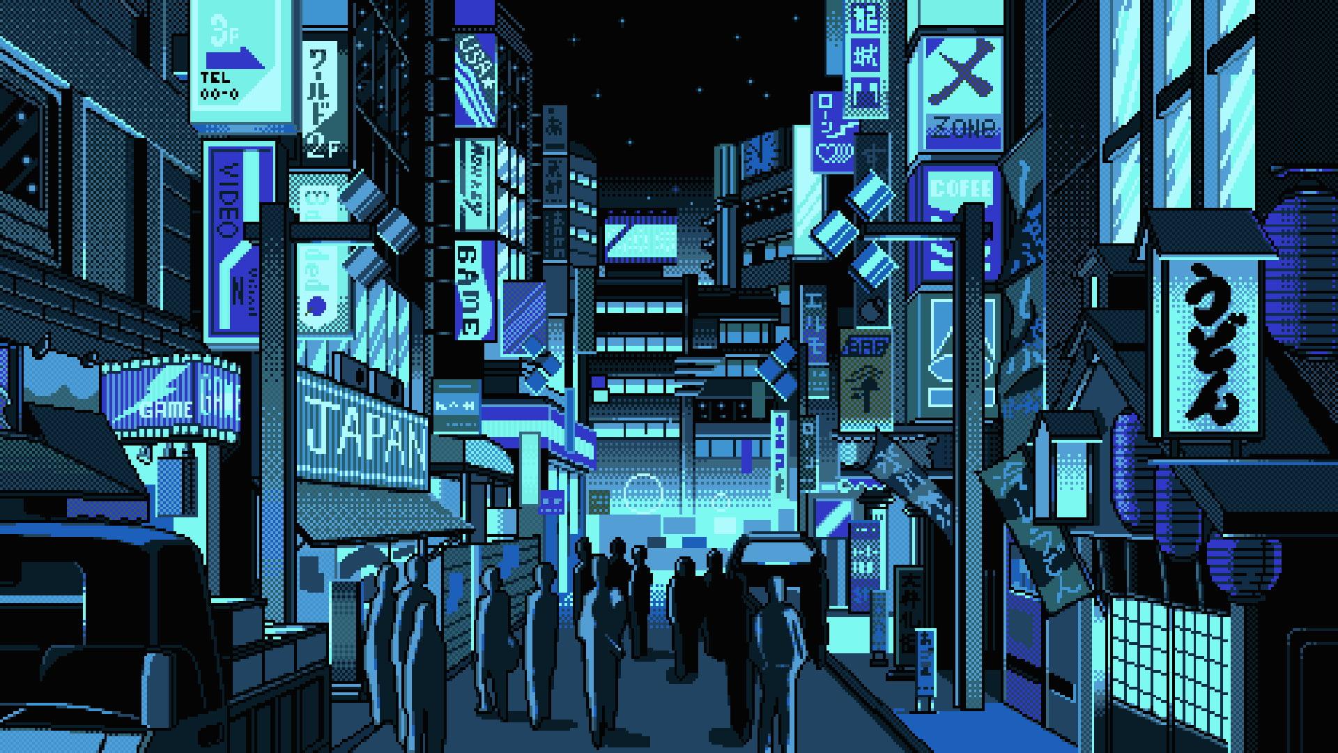 1920x1080 City Japan Anime Wallpaper