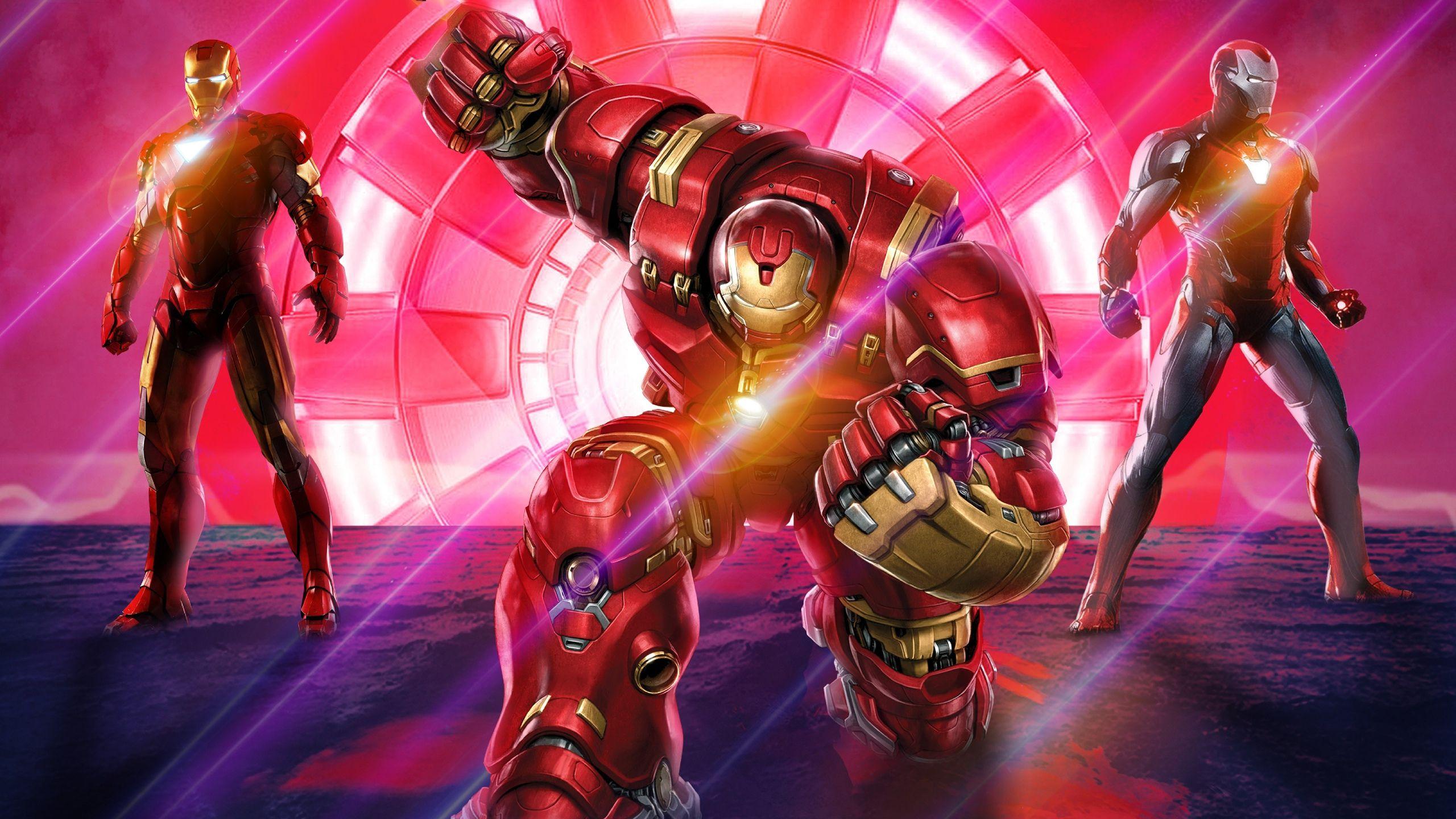 2560x1440 Iron Man Blue Heart .